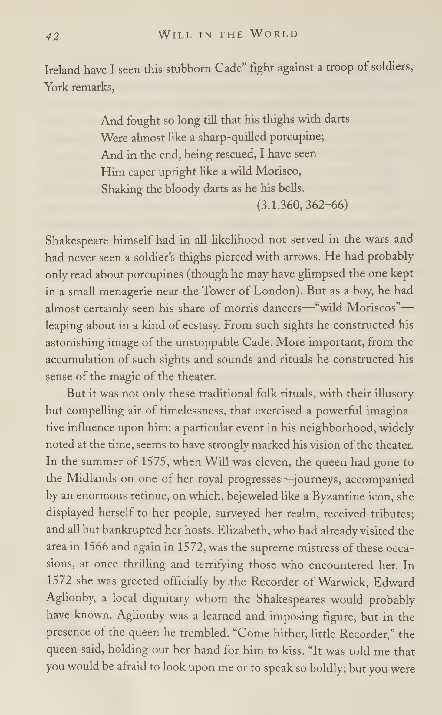 Stephen Greenblatt Will in the World Biography — page 44