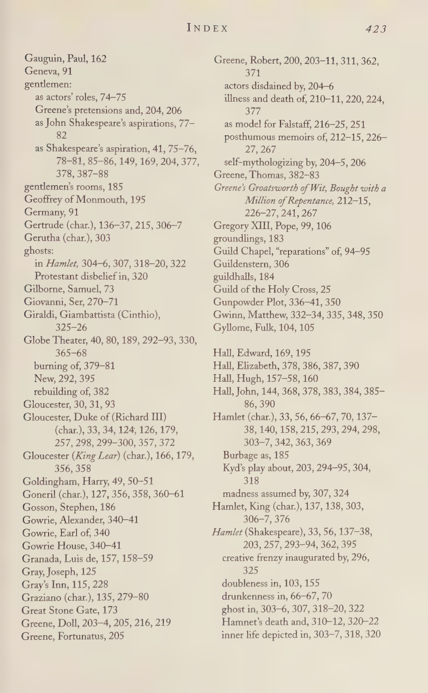 Stephen Greenblatt Will in the World Biography — page 441