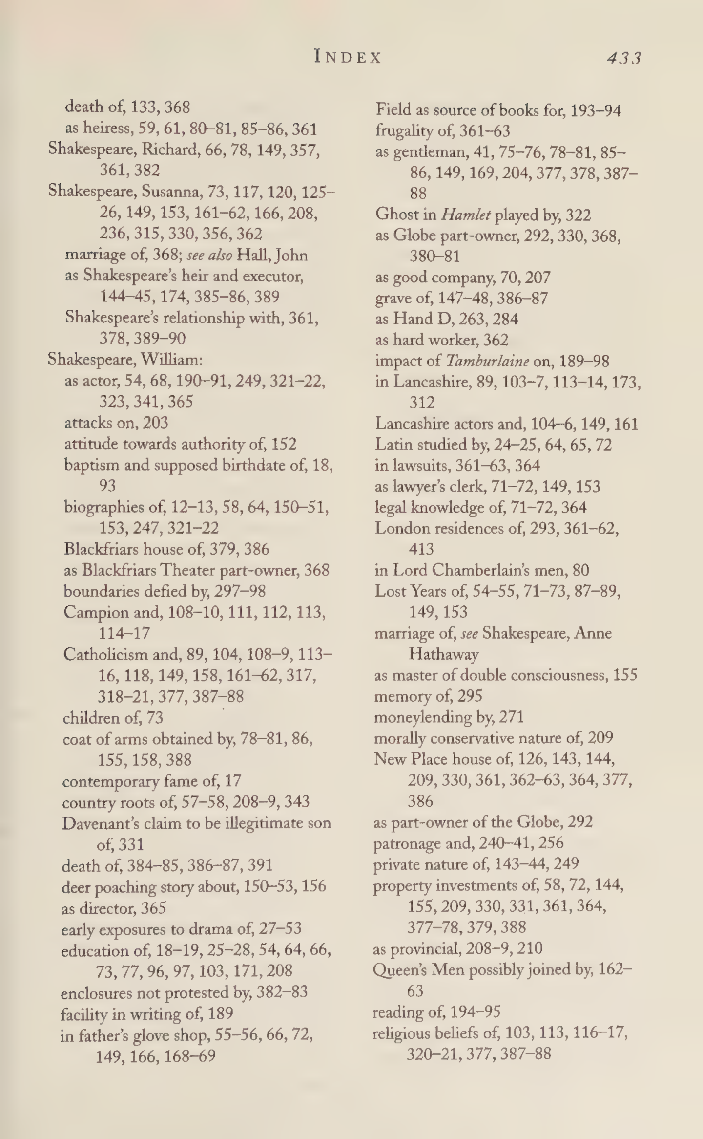 Stephen Greenblatt Will in the World Biography — page 451