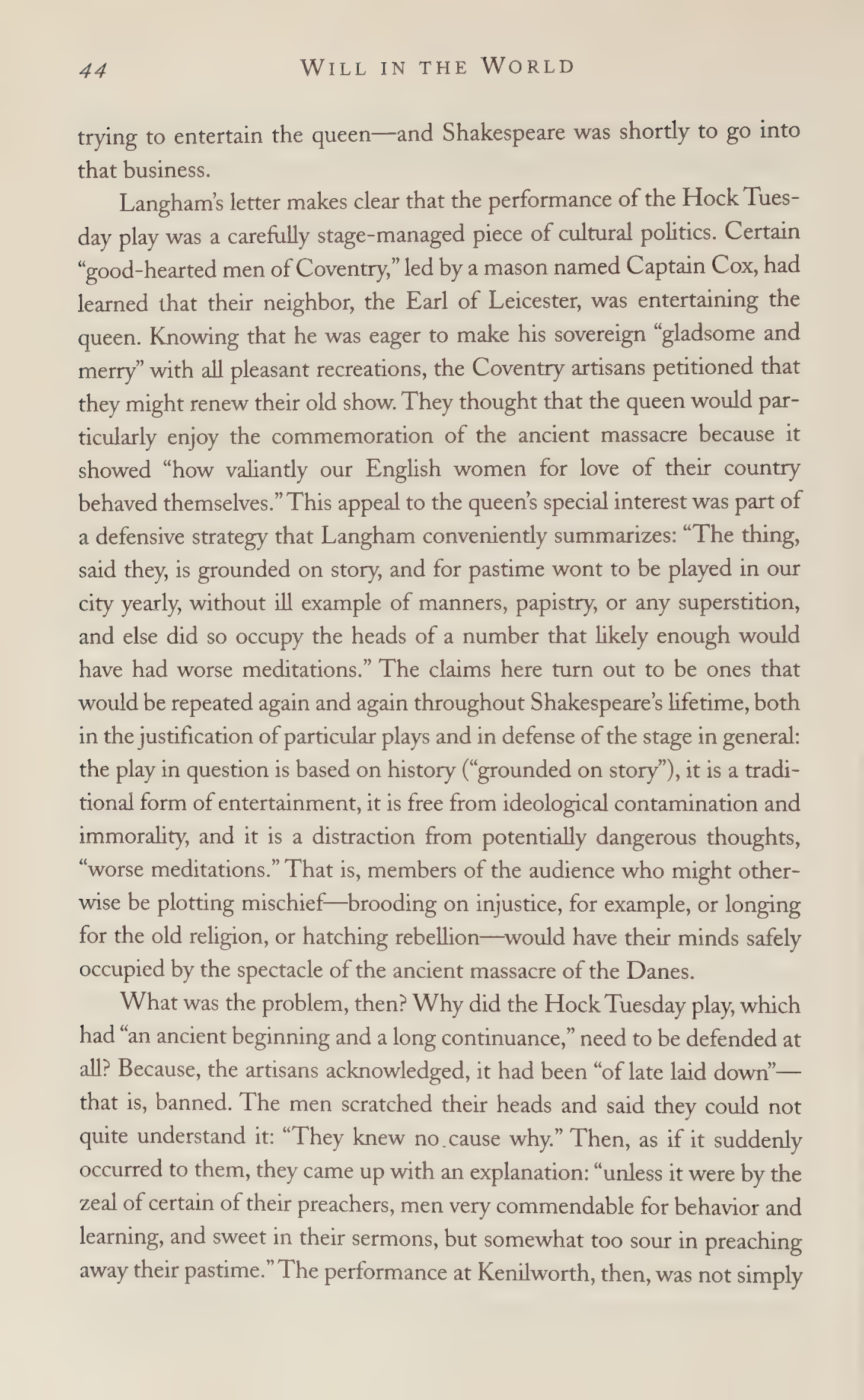 Stephen Greenblatt Will in the World Biography — page 46
