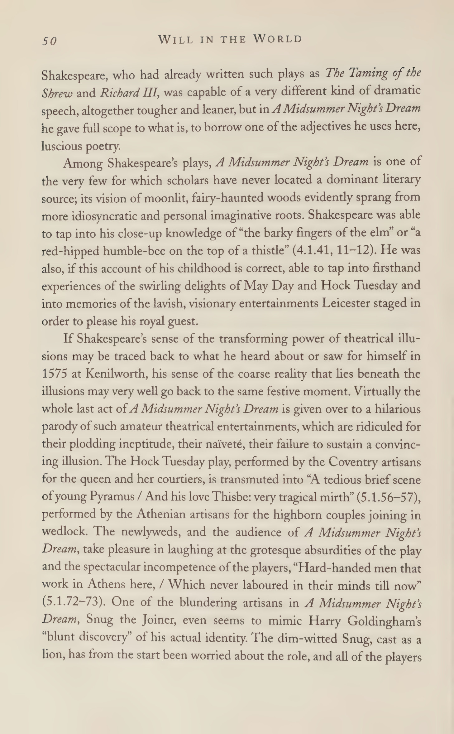 Stephen Greenblatt Will in the World Biography — page 52