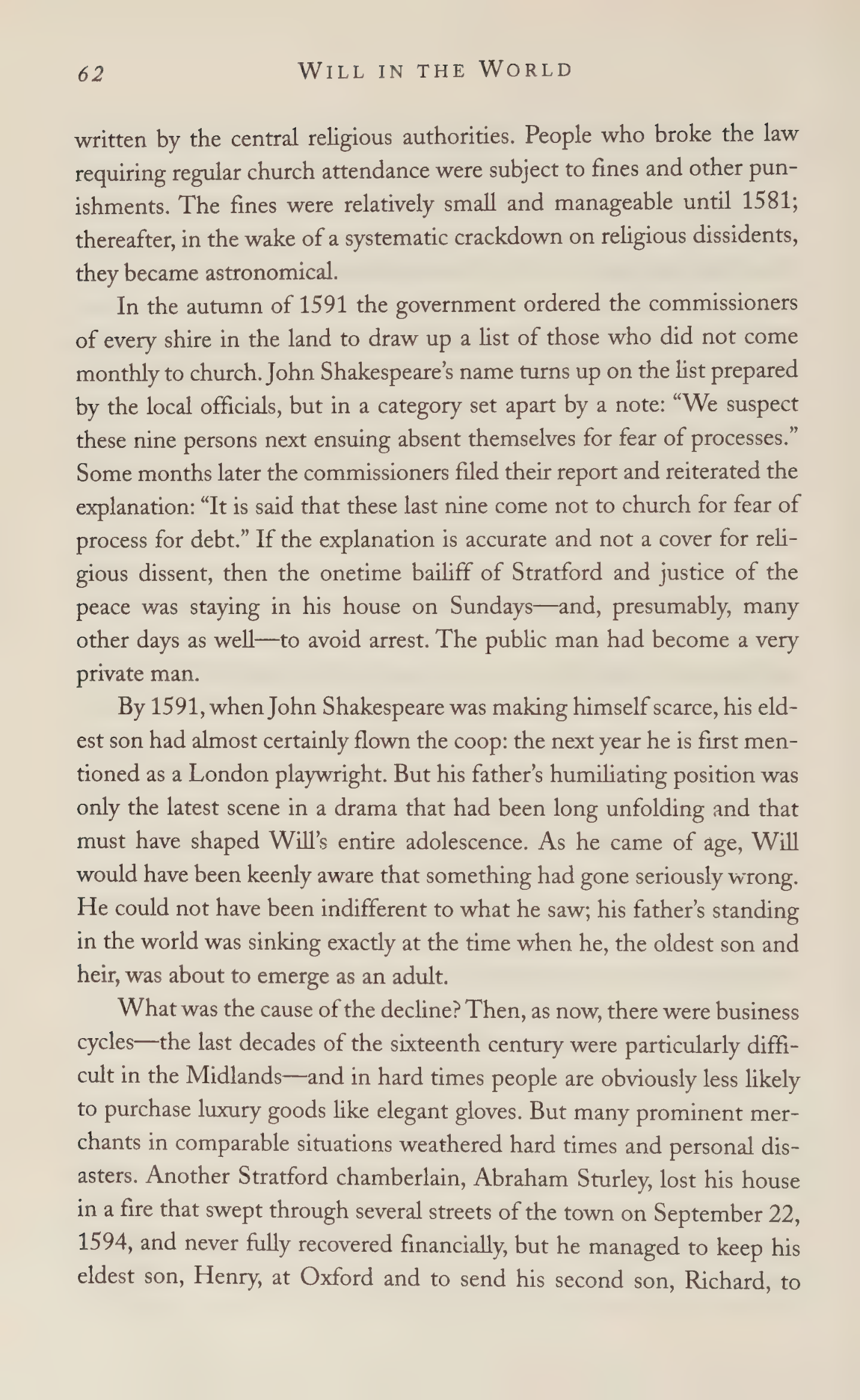 Stephen Greenblatt Will in the World Biography — page 64