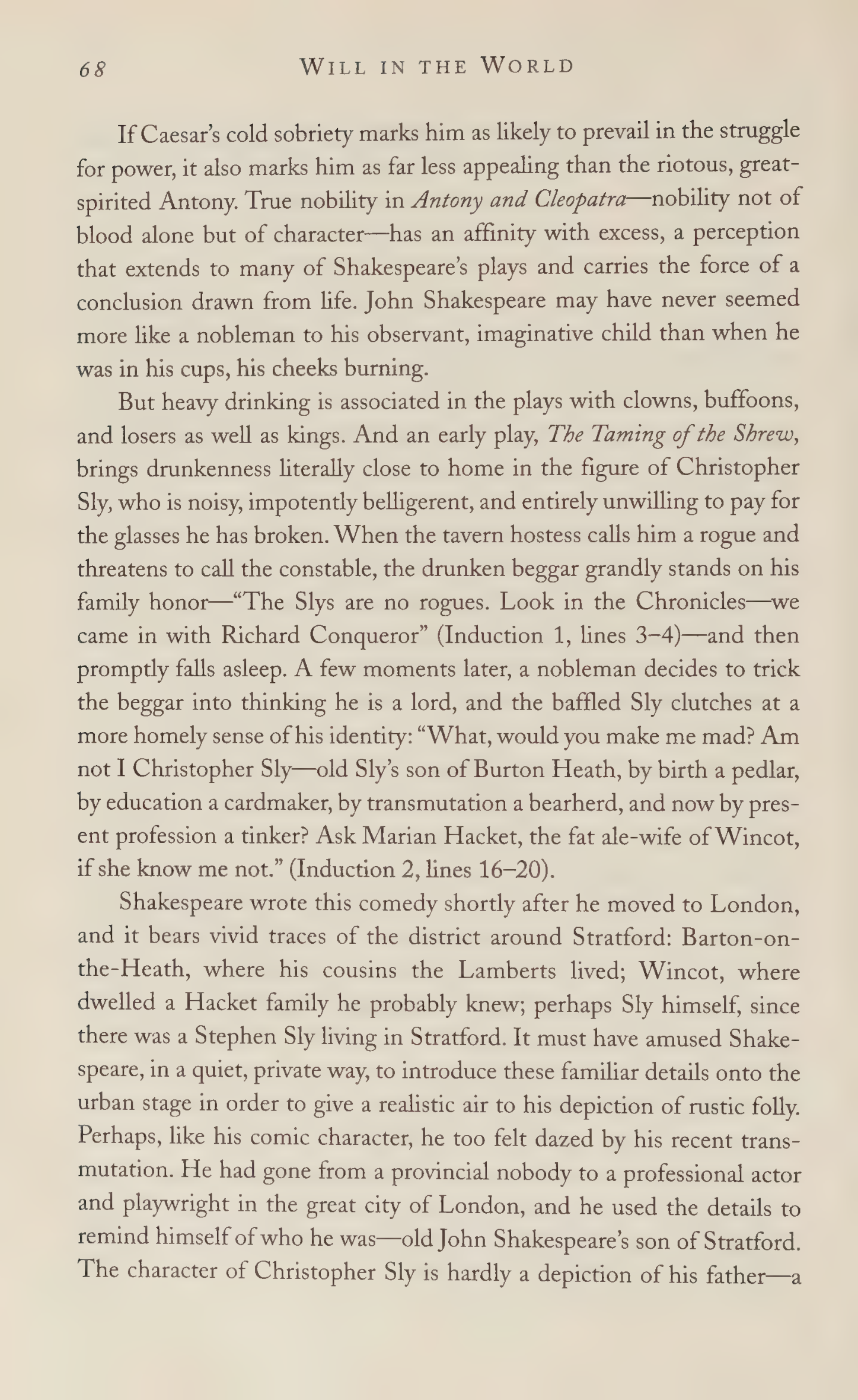 Stephen Greenblatt Will in the World Biography — page 70