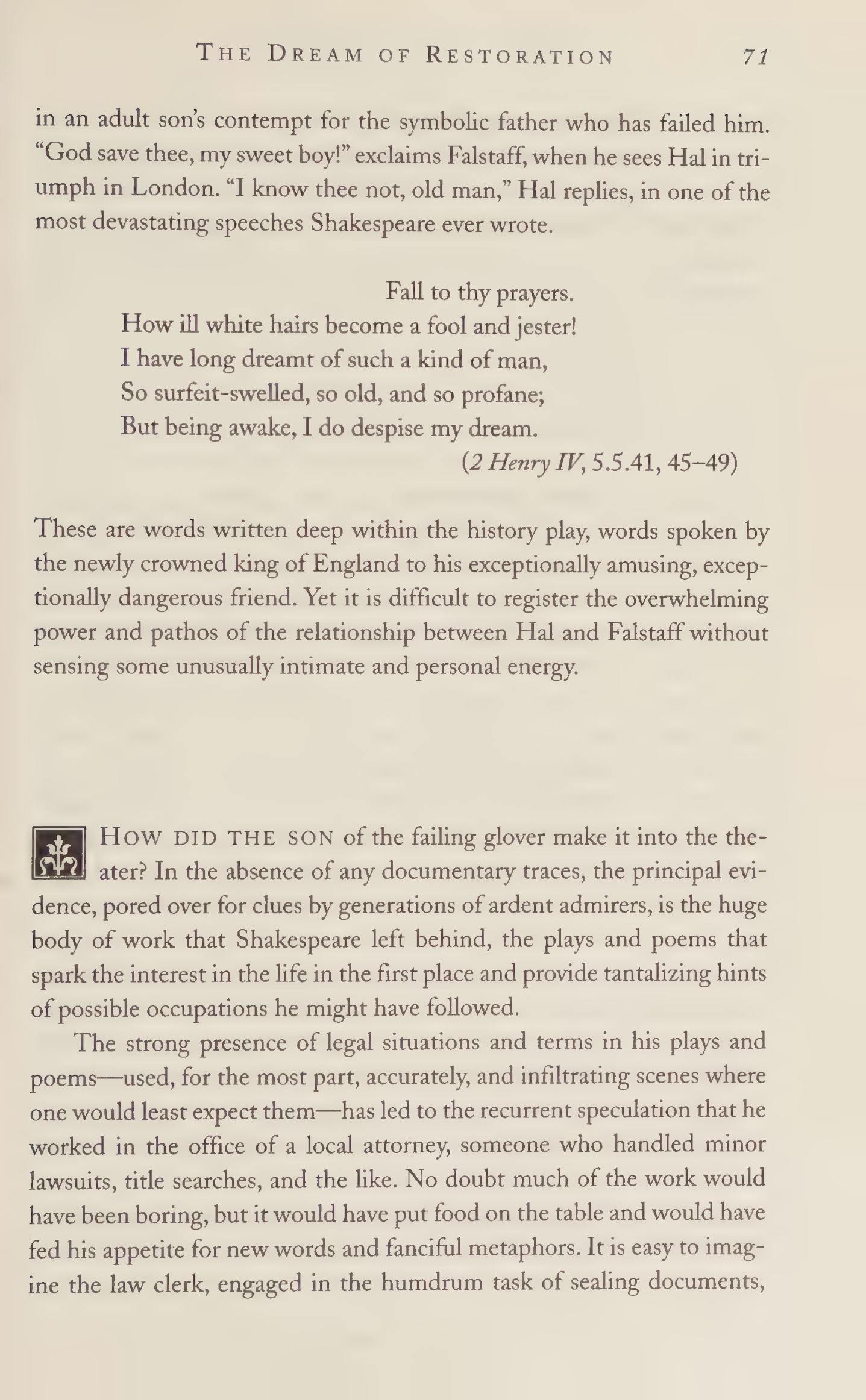 Stephen Greenblatt Will in the World Biography — page 73
