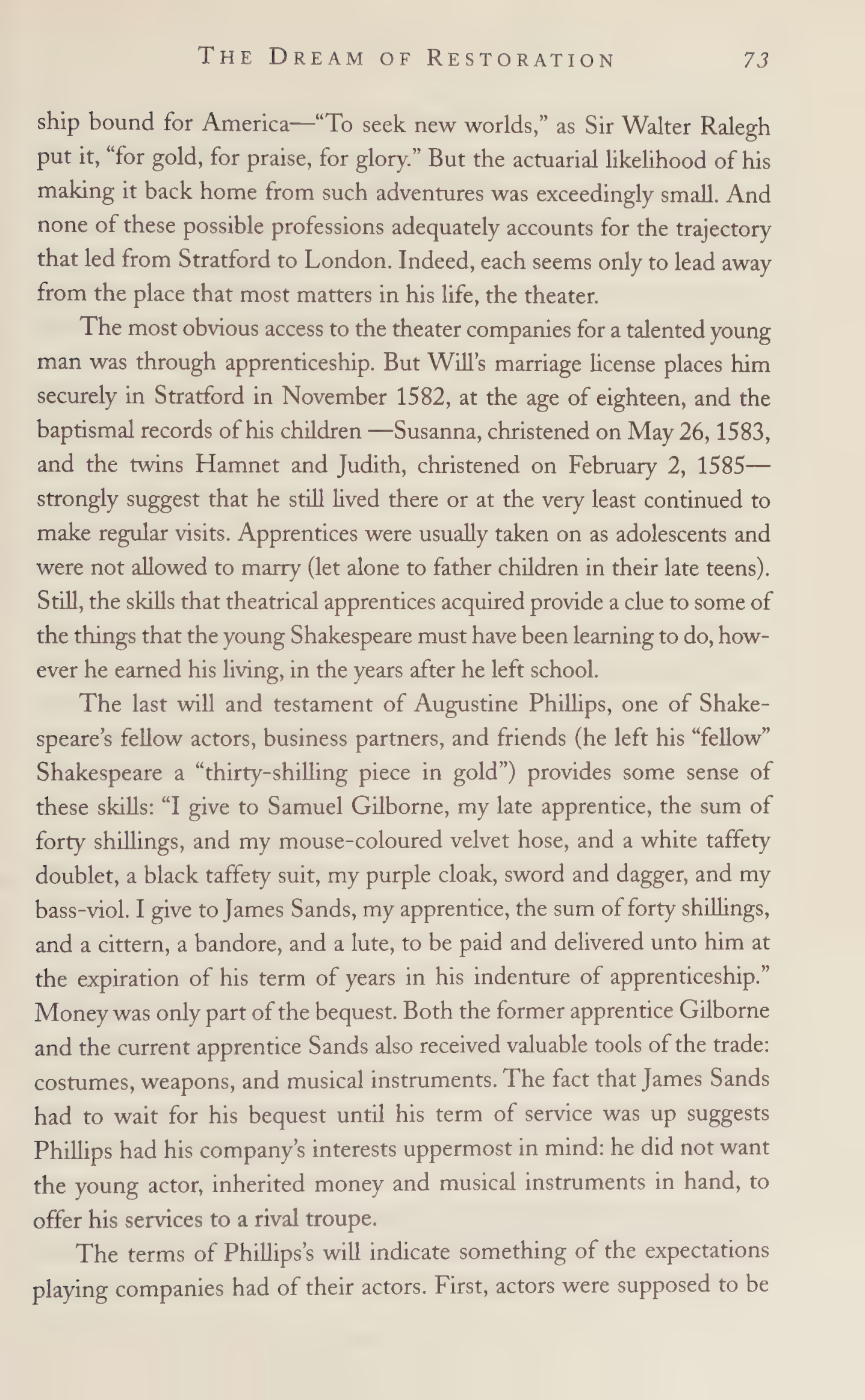 Stephen Greenblatt Will in the World Biography — page 75