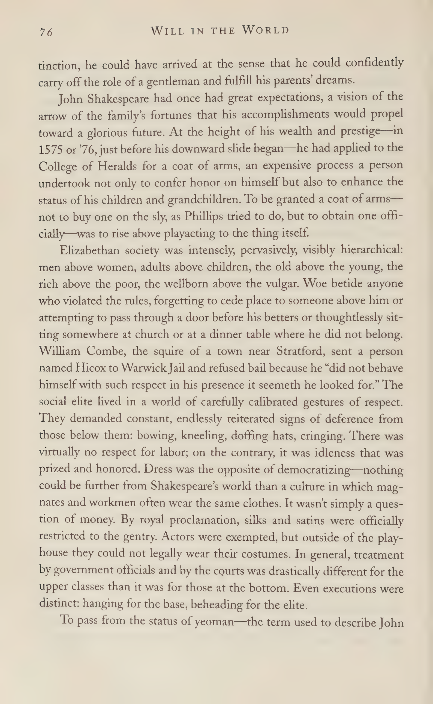 Stephen Greenblatt Will in the World Biography — page 78