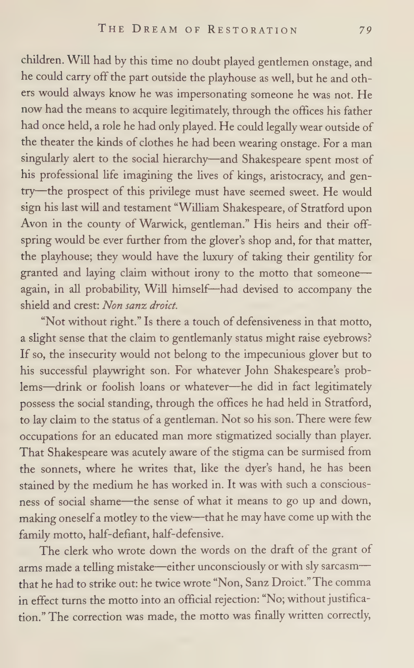 Stephen Greenblatt Will in the World Biography — page 81