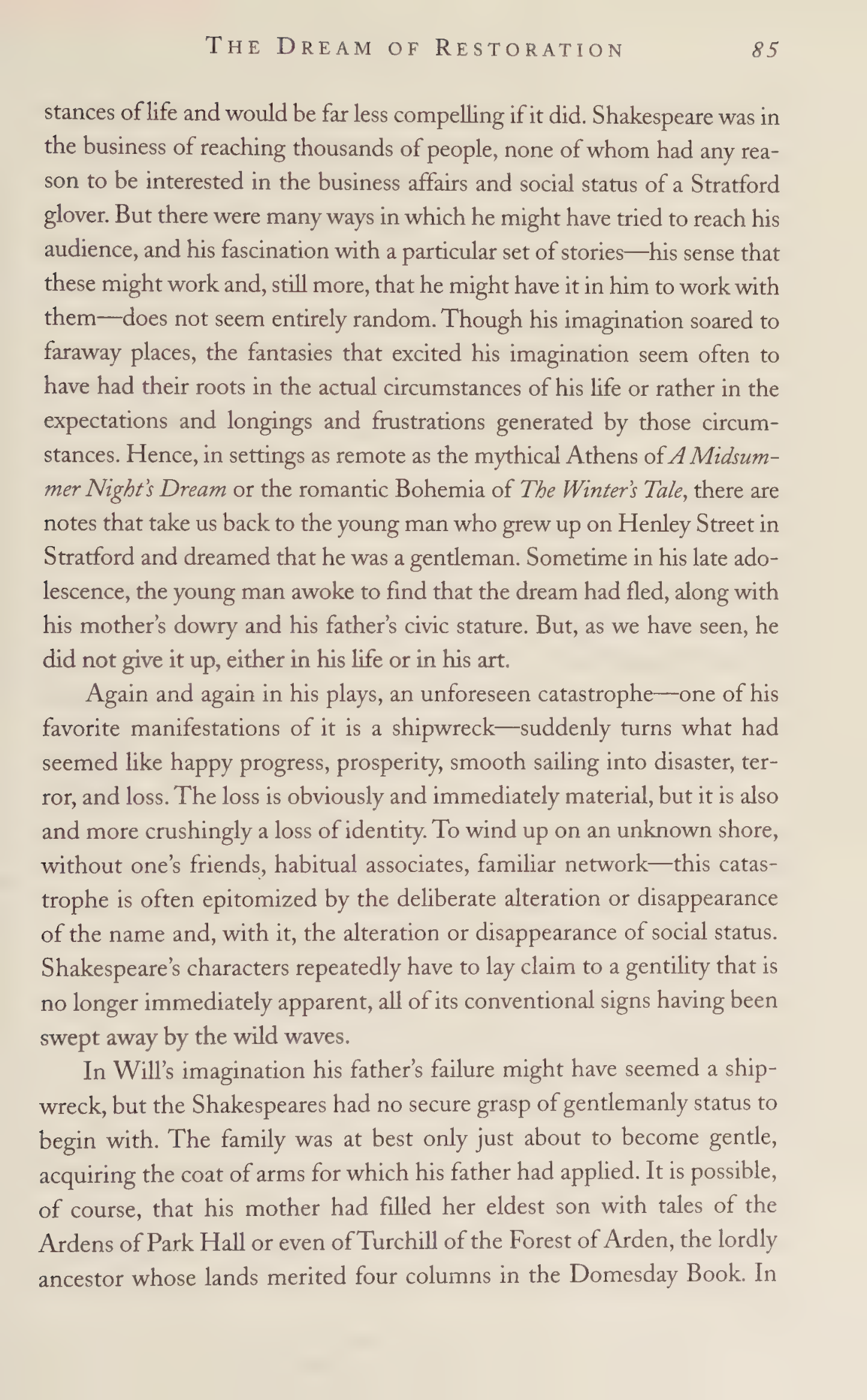 Stephen Greenblatt Will in the World Biography — page 87