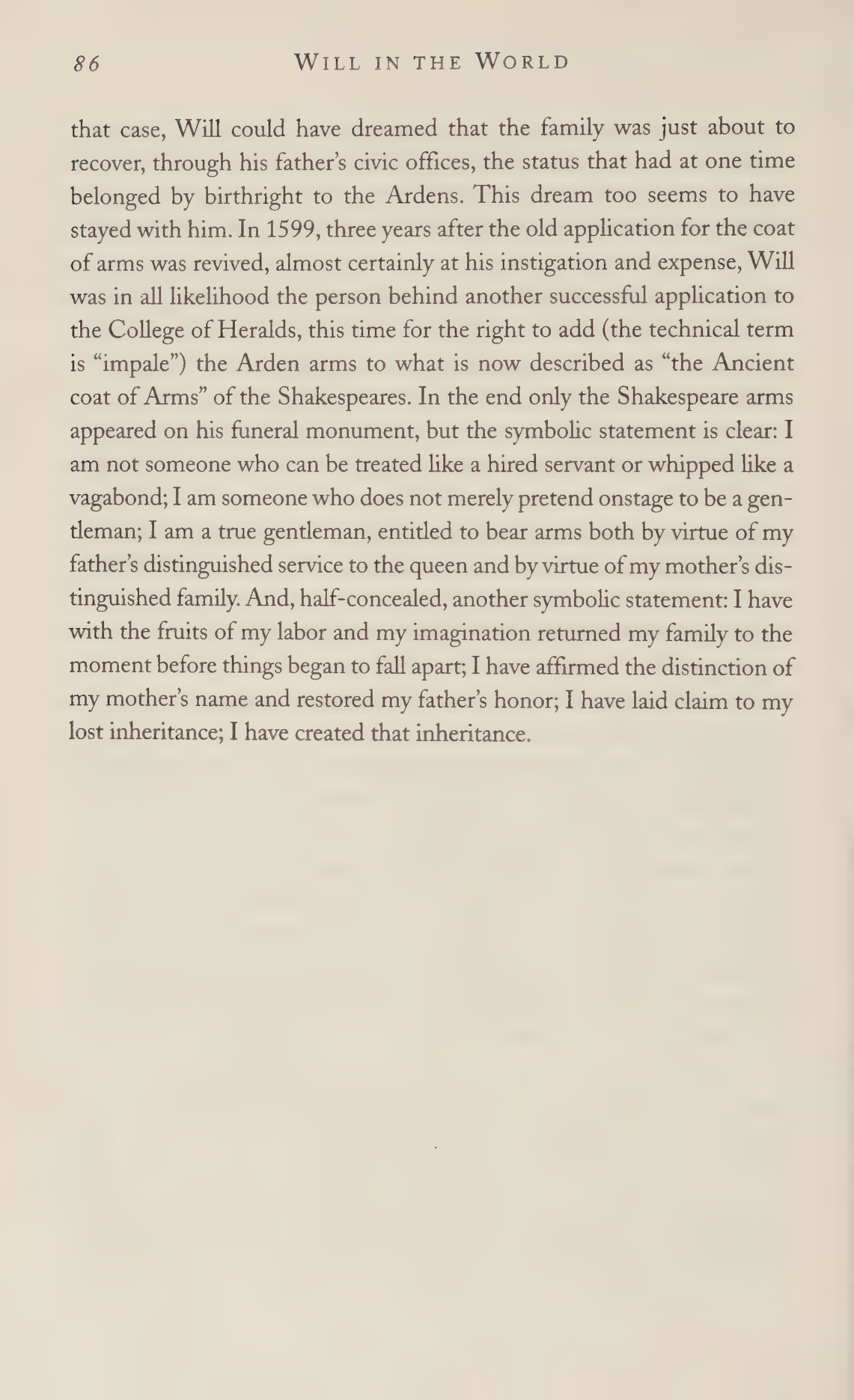 Stephen Greenblatt Will in the World Biography — page 88