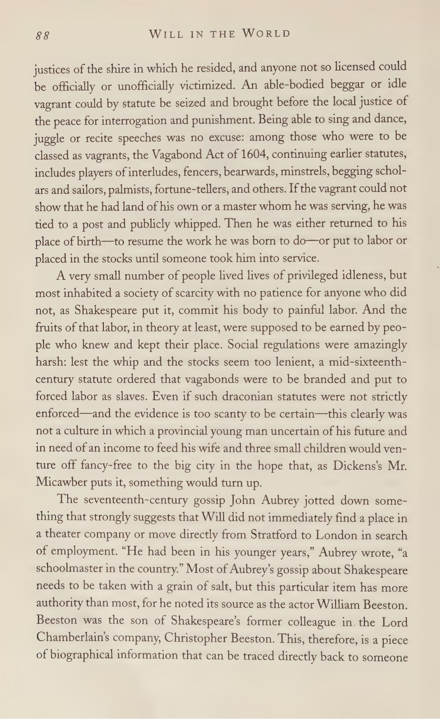 Stephen Greenblatt Will in the World Biography — page 90