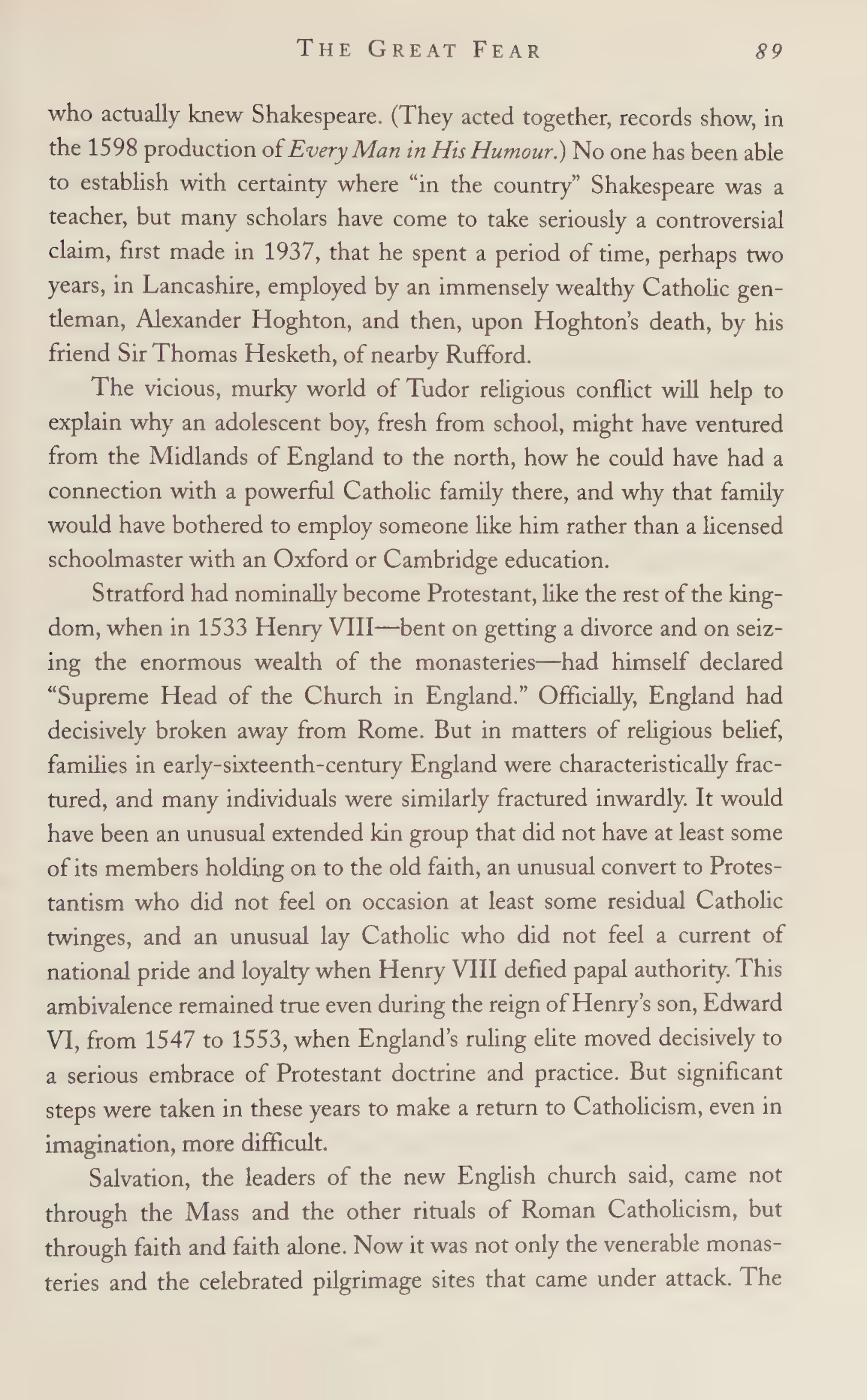 Stephen Greenblatt Will in the World Biography — page 91