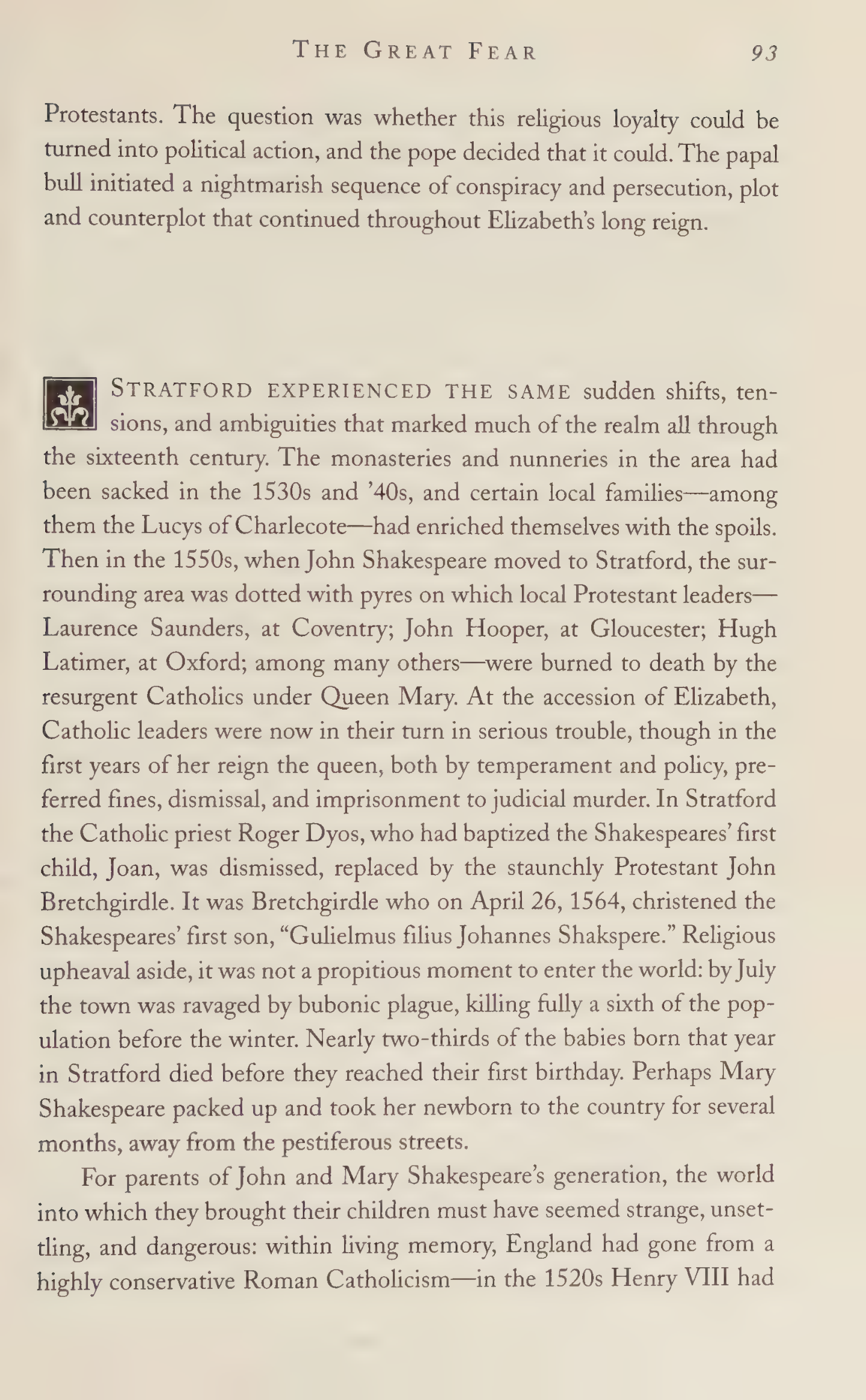 Stephen Greenblatt Will in the World Biography — page 95