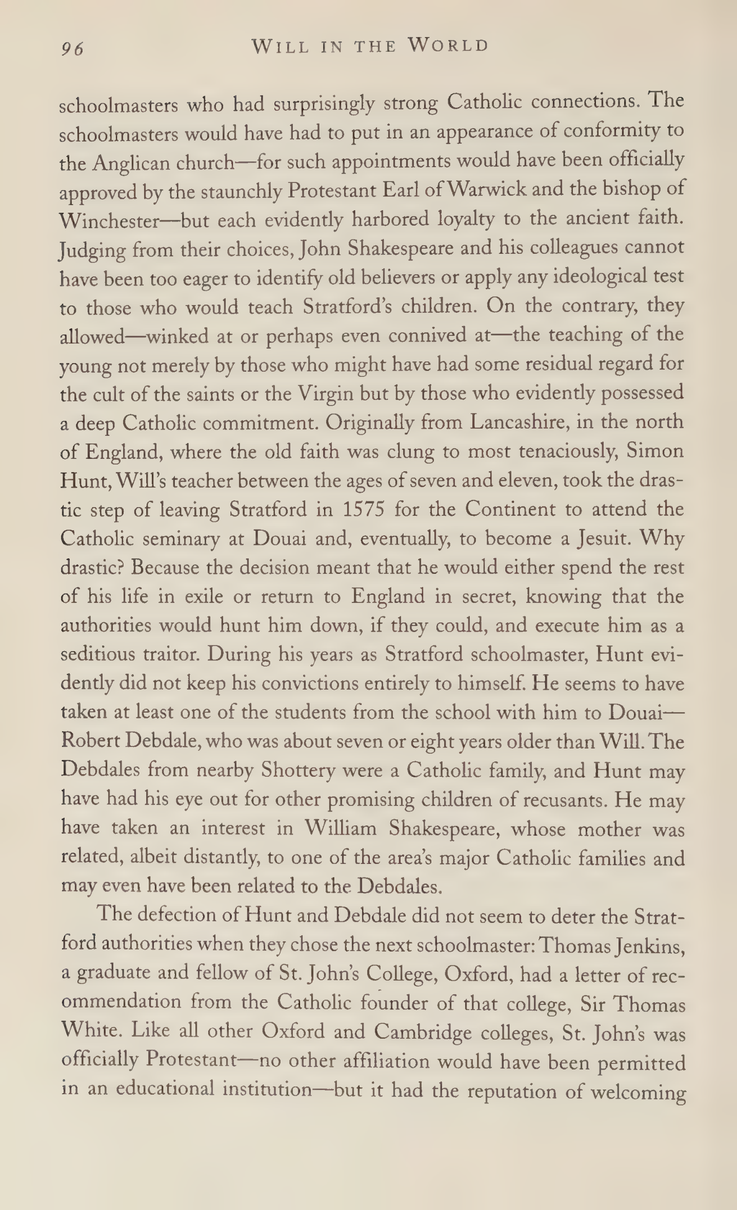 Stephen Greenblatt Will in the World Biography — page 98