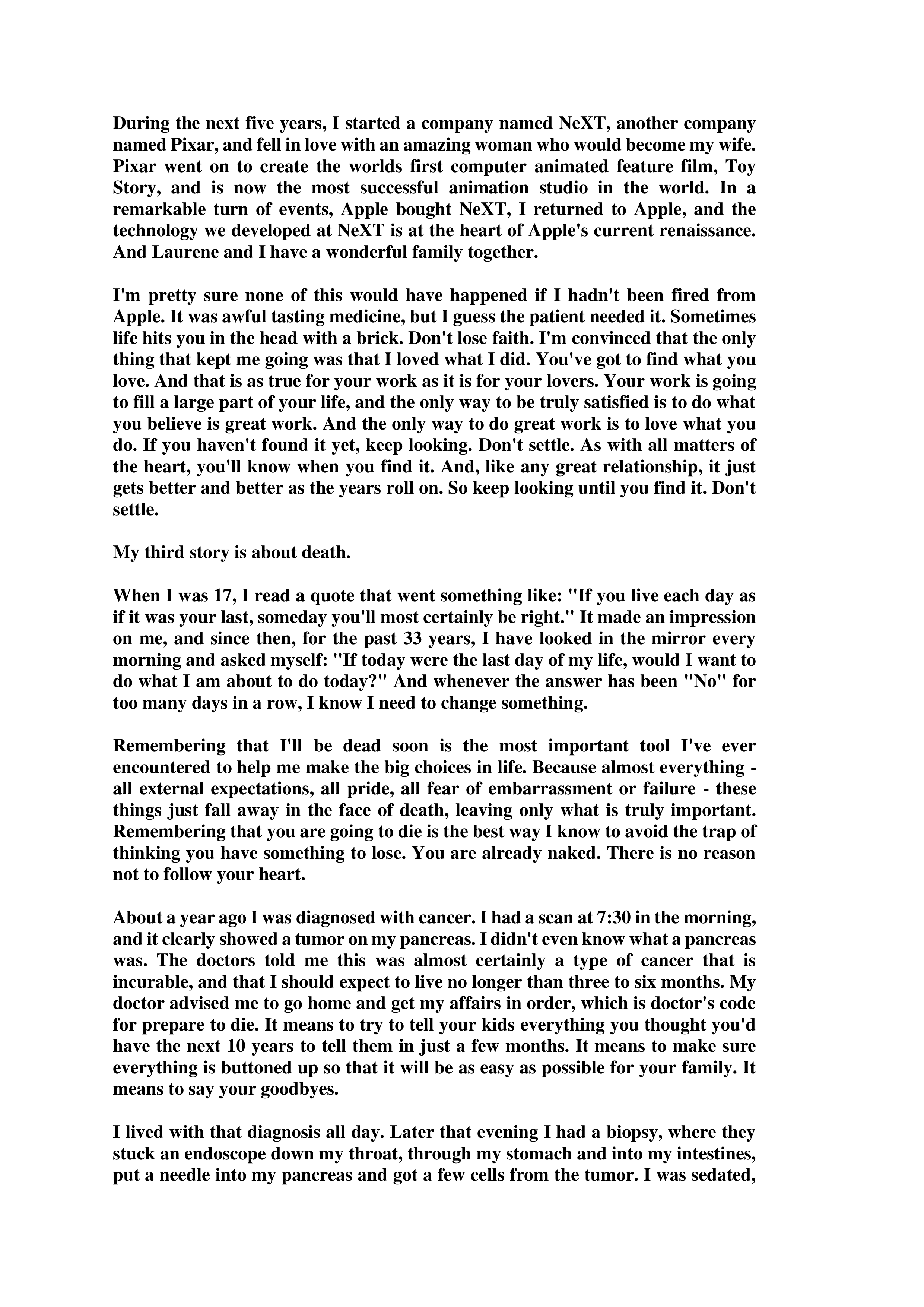 Steve Jobs Stanford Commencement Speech — page 3