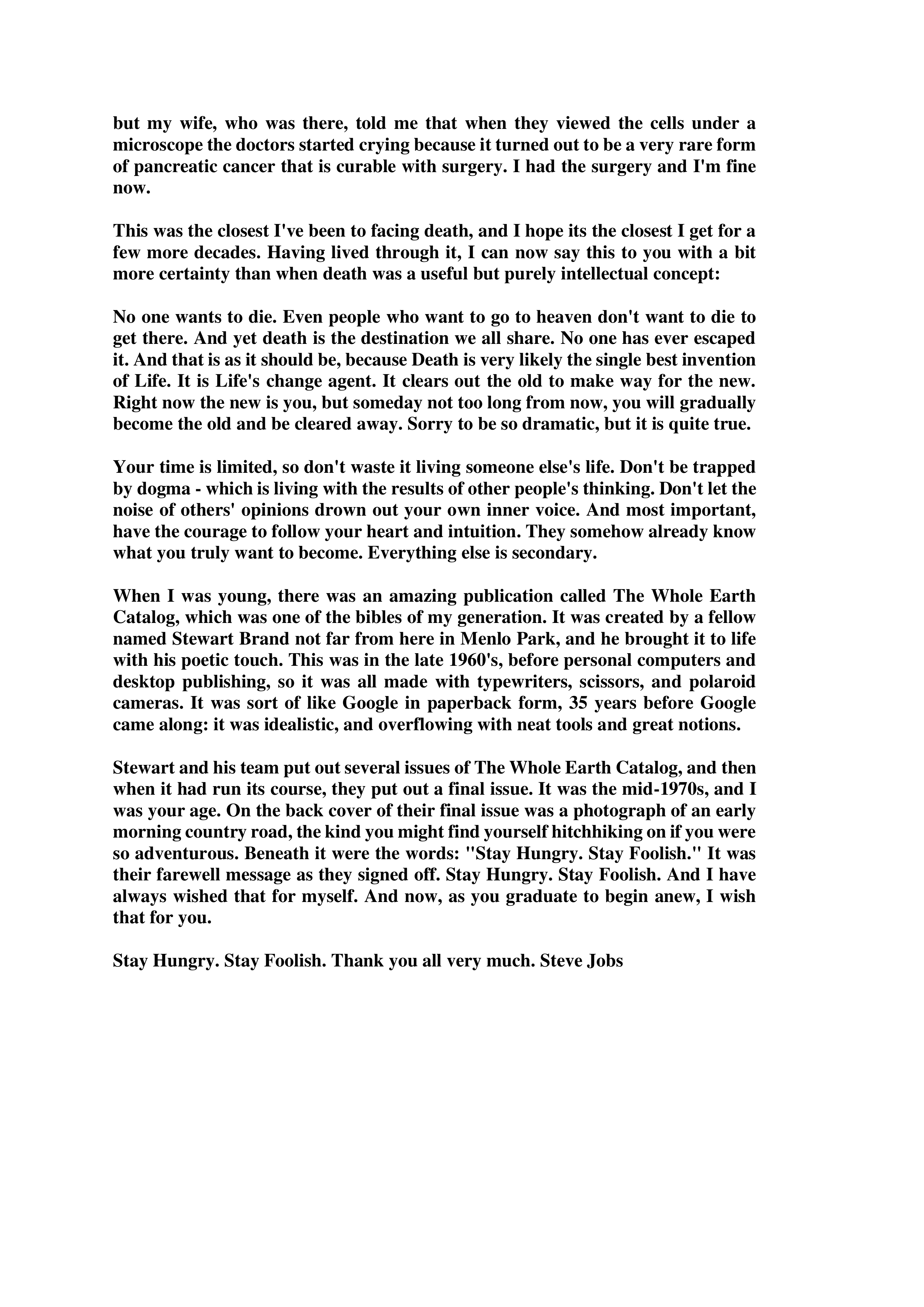 Steve Jobs Stanford Commencement Speech — page 4