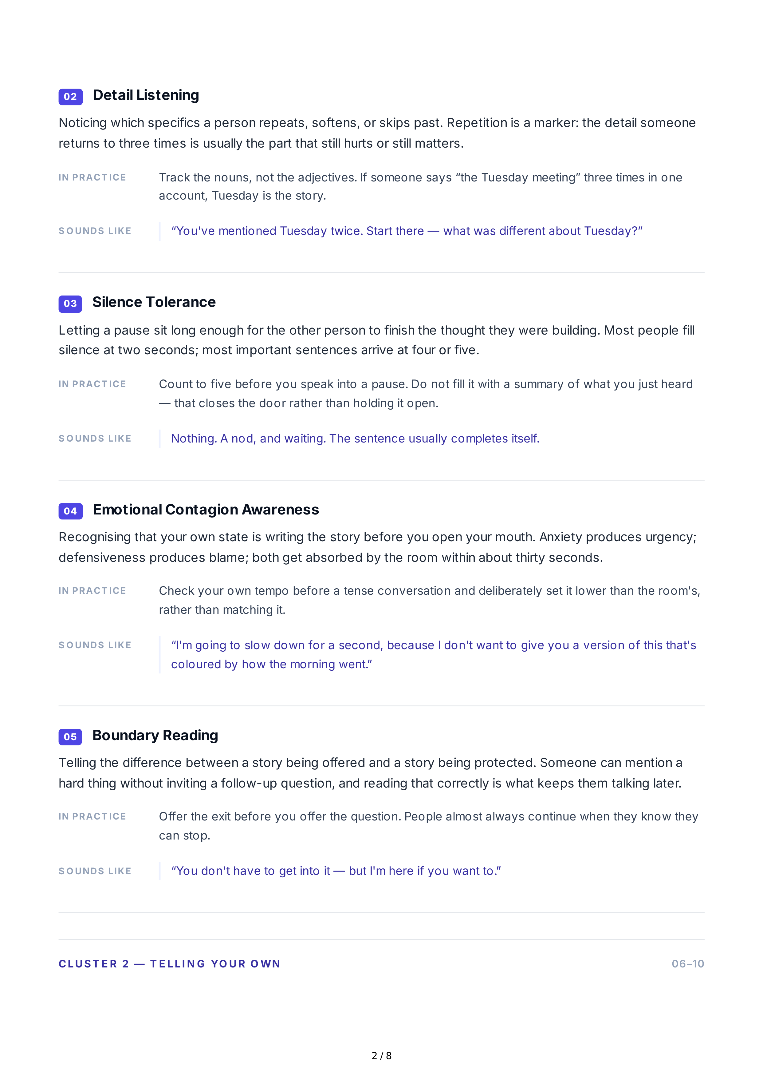 Storytelling Interpersonal Skills — page 2