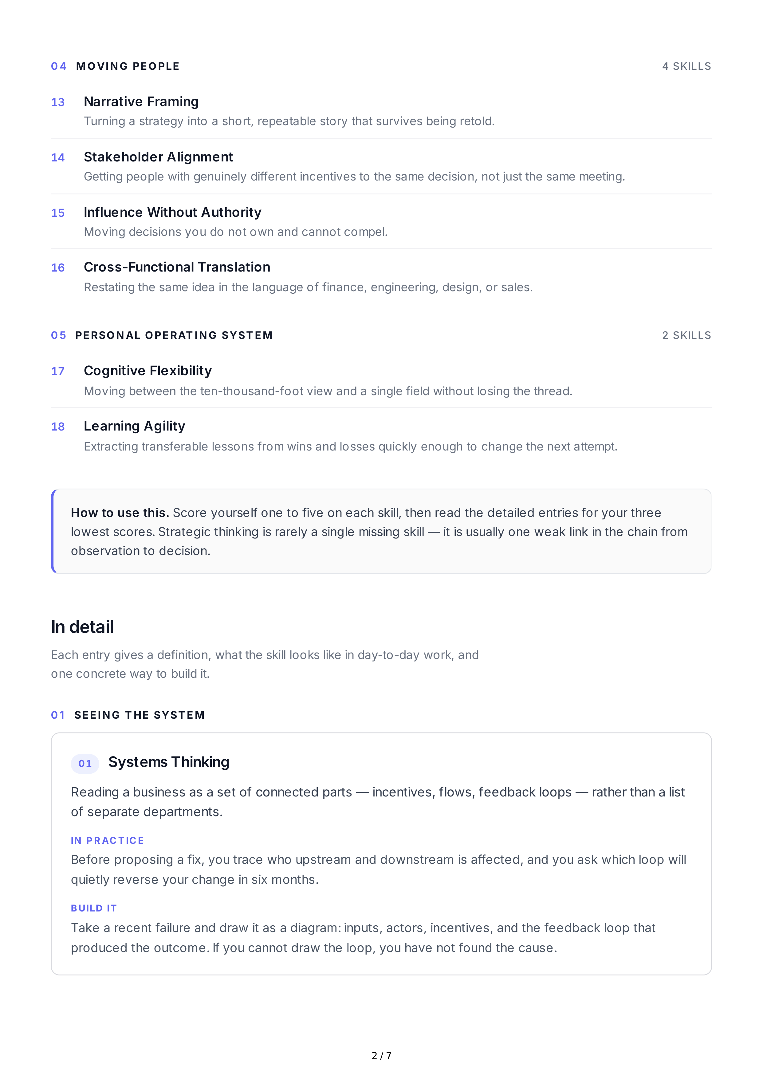 Strategic Thinking Soft Skills — page 2