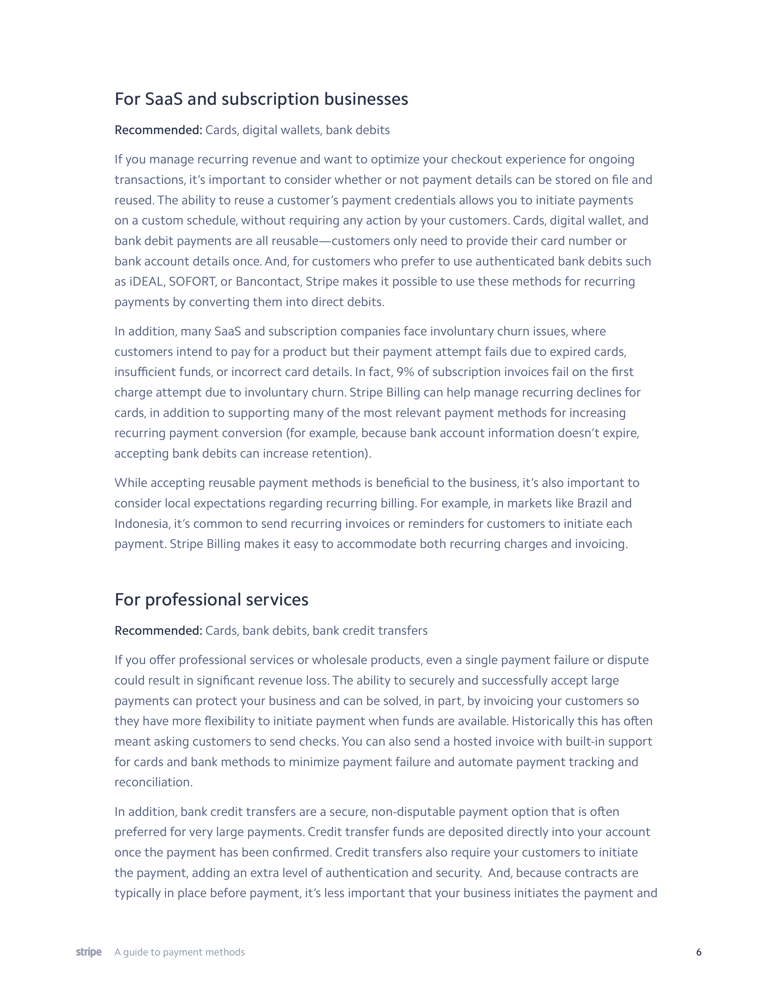 Stripe Payment Methods Guide — page 6
