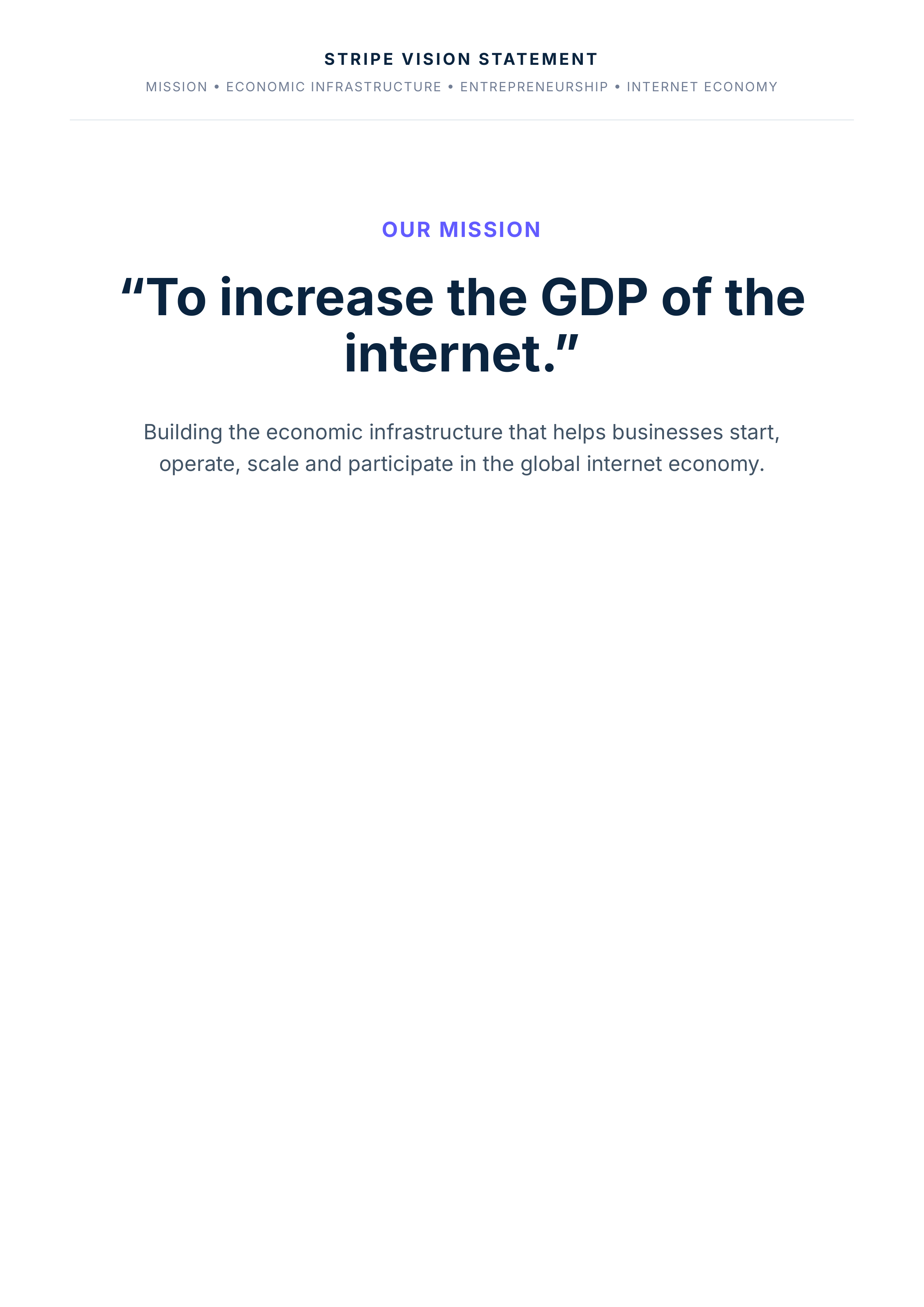 Stripe Vision Statement — page 1