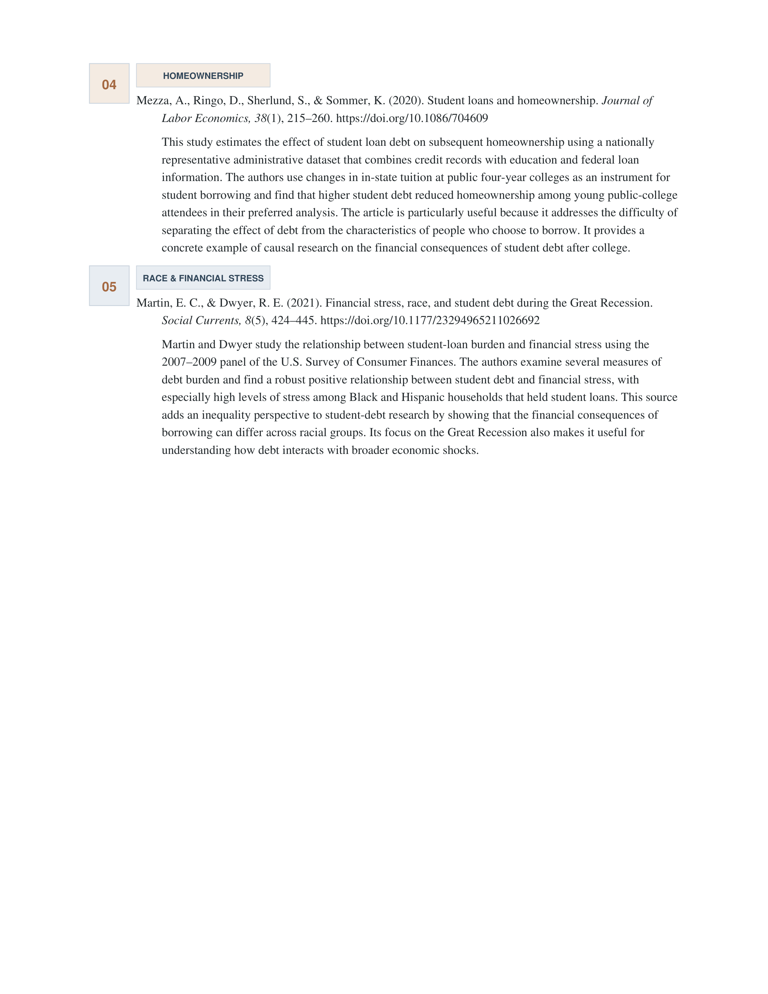 Student Debt Annotated Bibliography — page 2