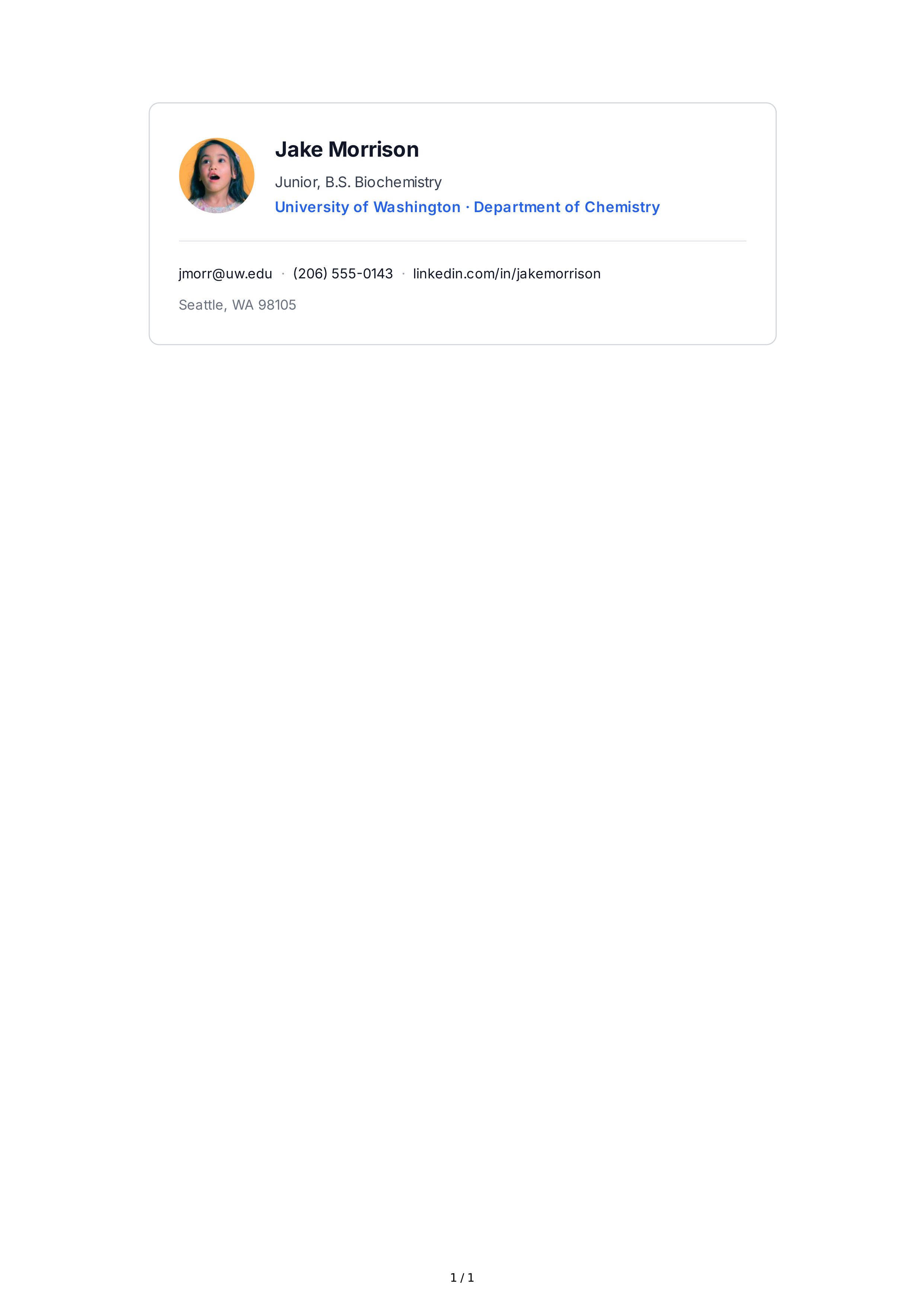 Student Email Signature — page 1