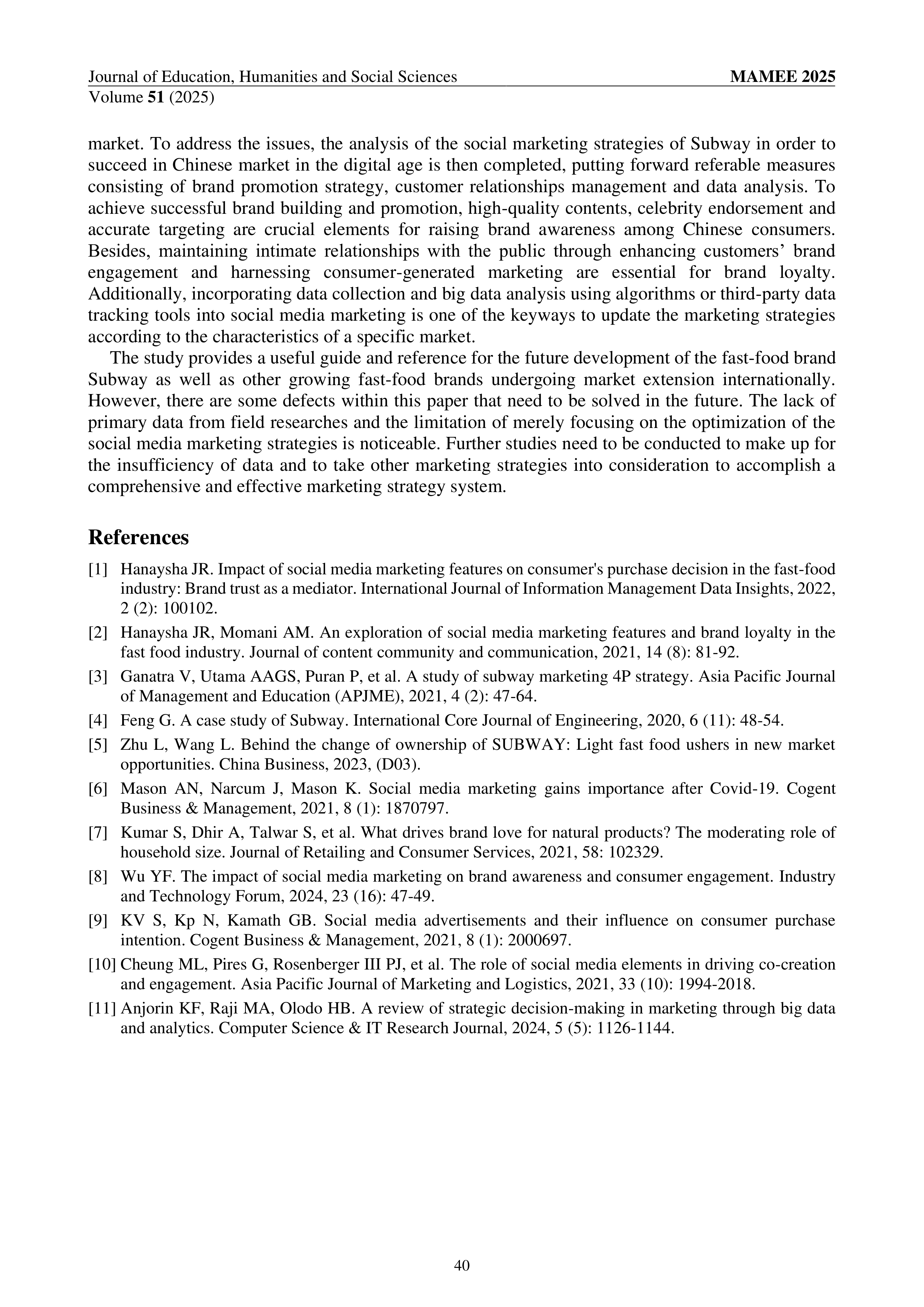 Subway Marketing Strategy — page 5