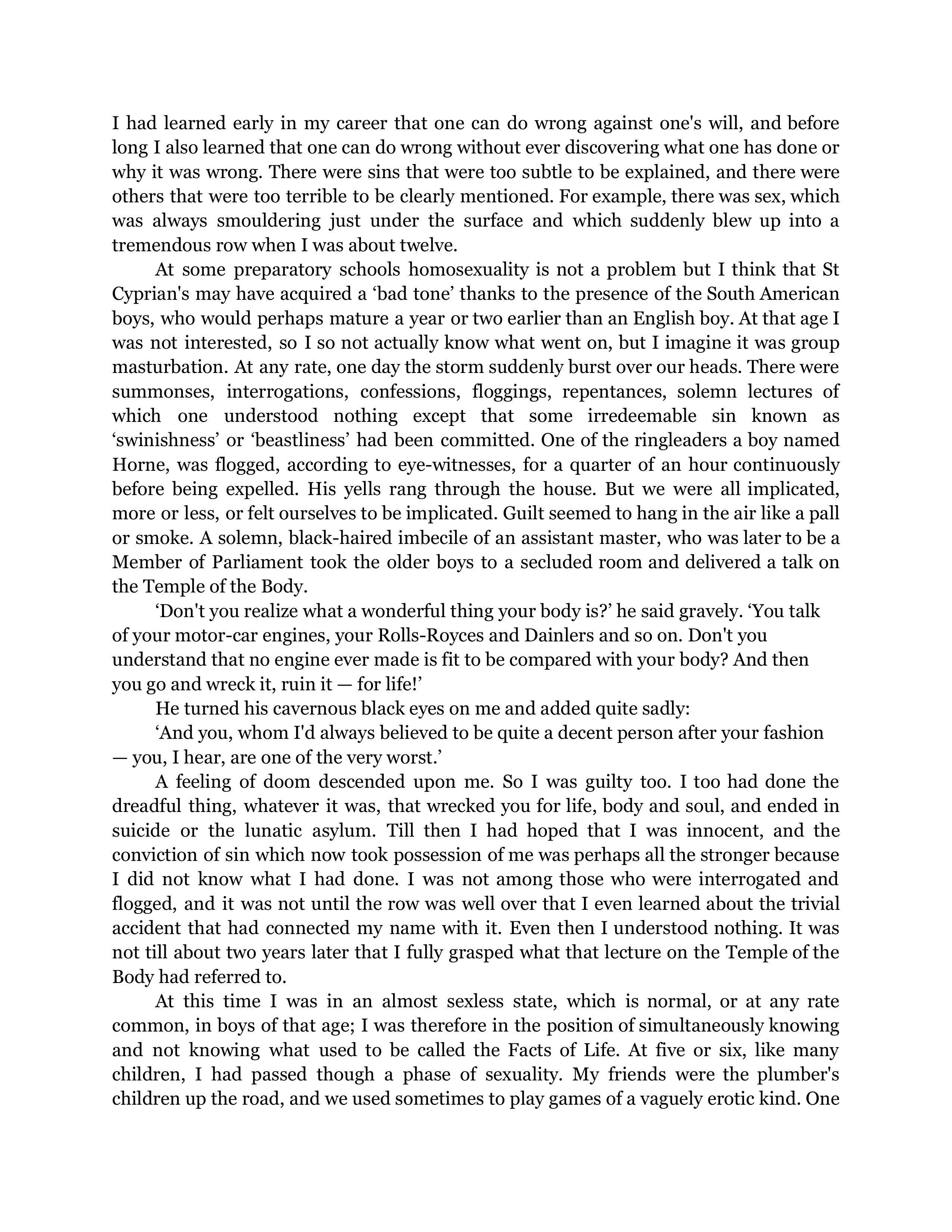 Such, Such Were The Joys Essay — page 17