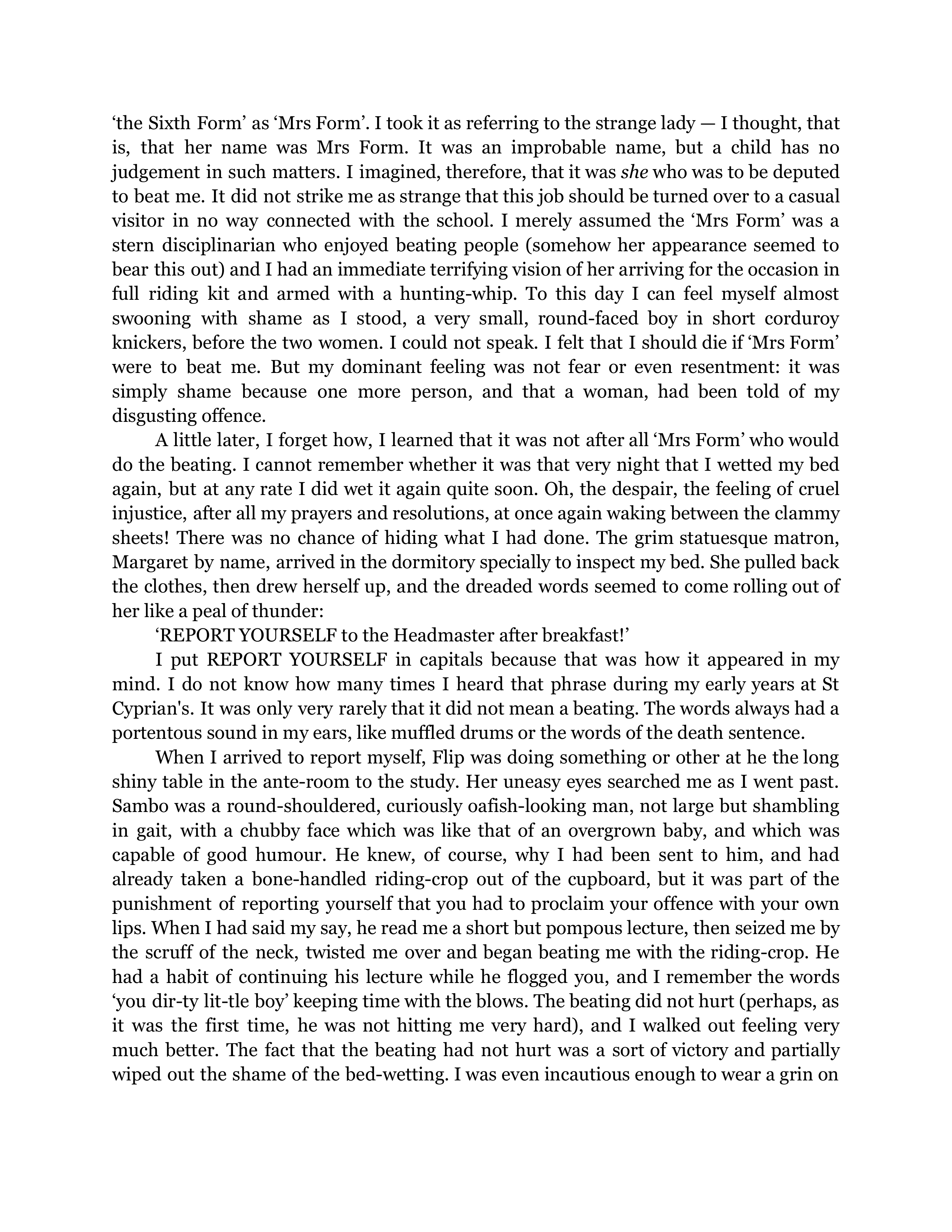 Such, Such Were The Joys Essay — page 2