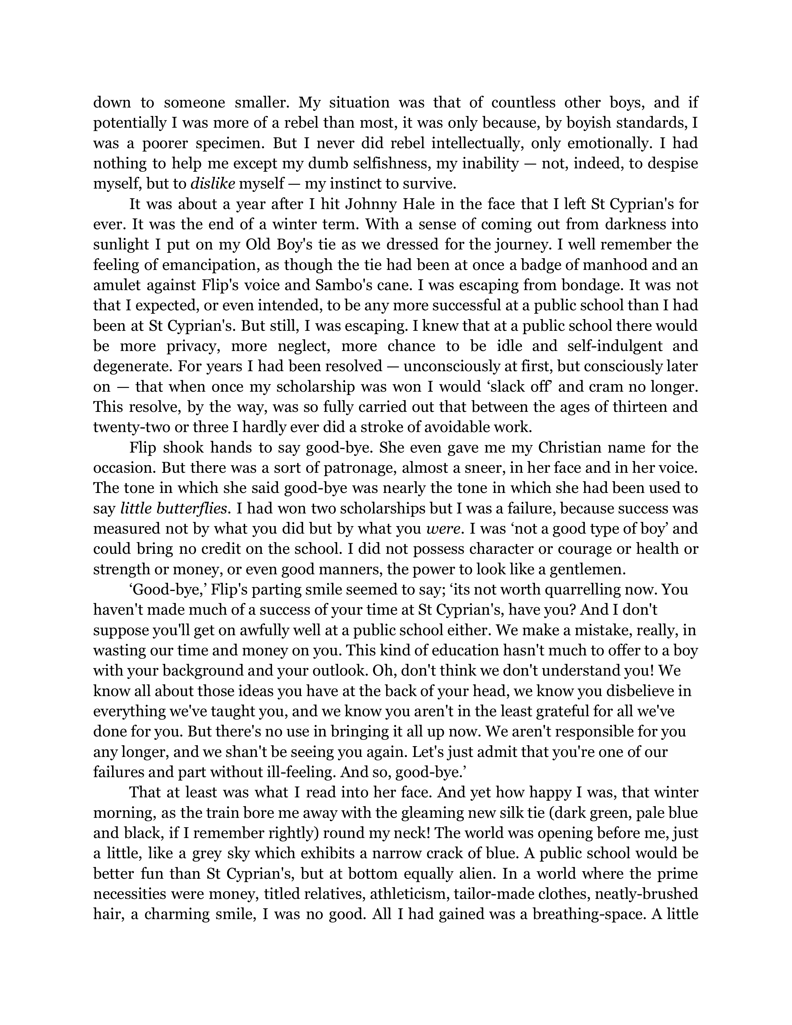 Such, Such Were The Joys Essay — page 26