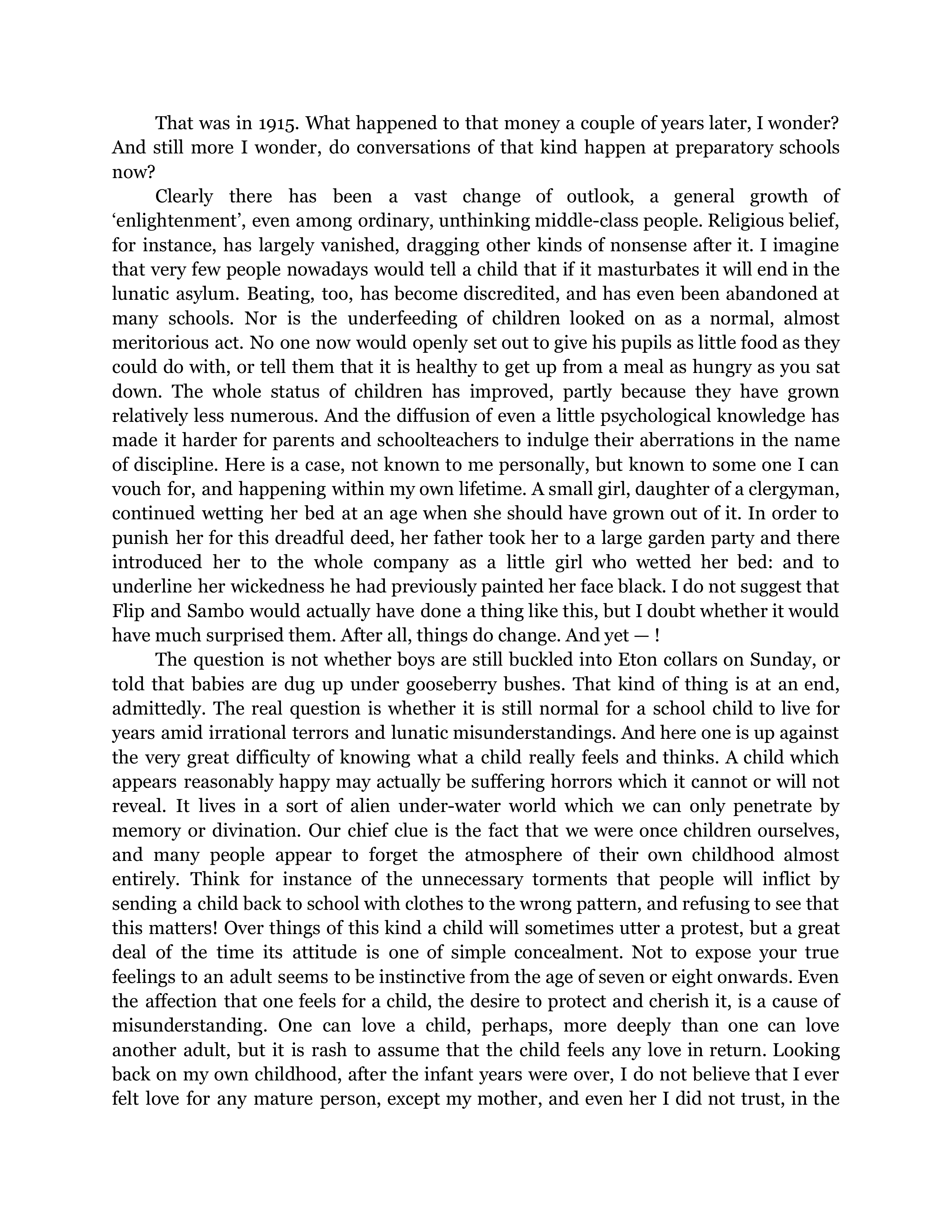 Such, Such Were The Joys Essay — page 28