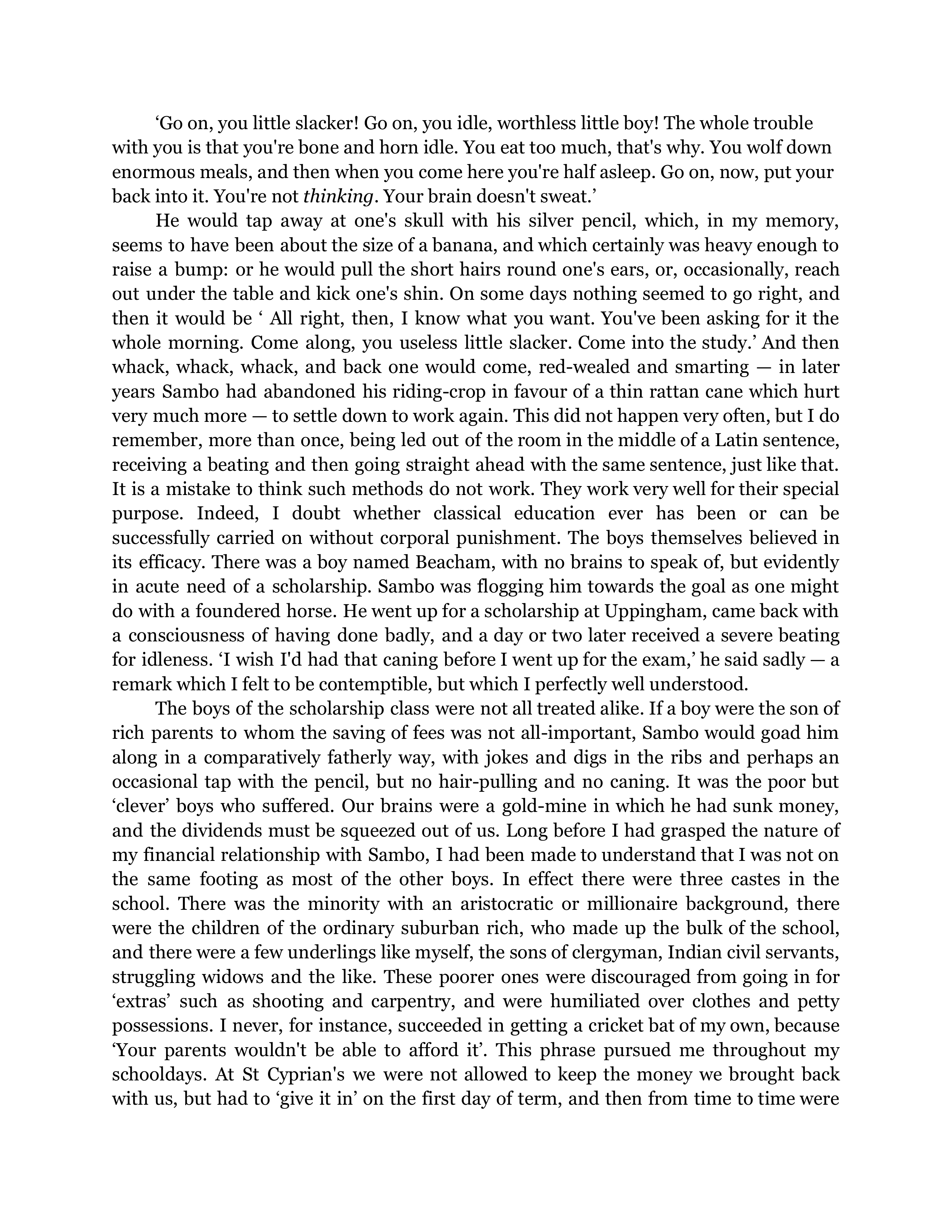Such, Such Were The Joys Essay — page 7