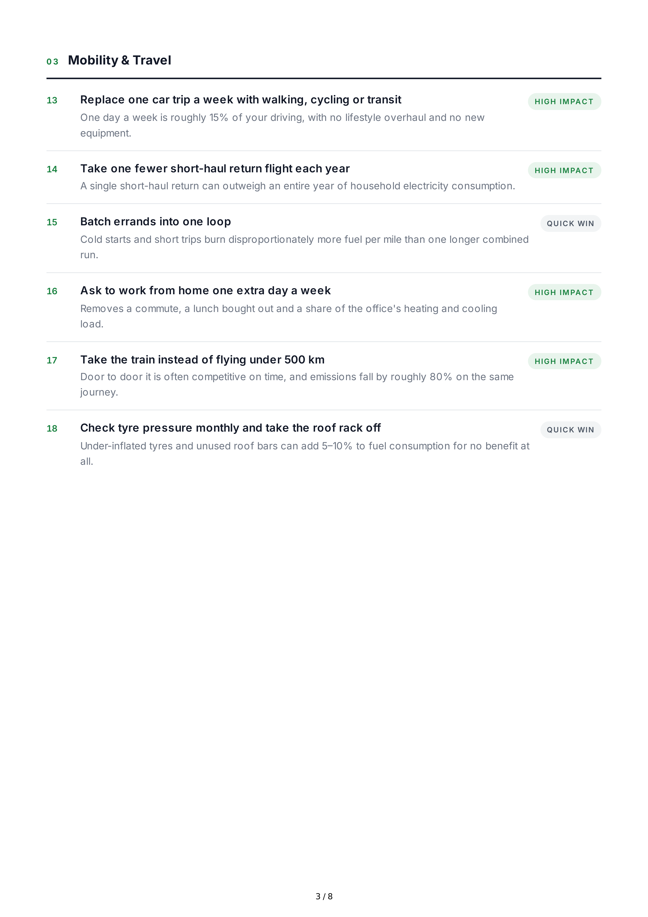 Sustainable Living Life Goals — page 3