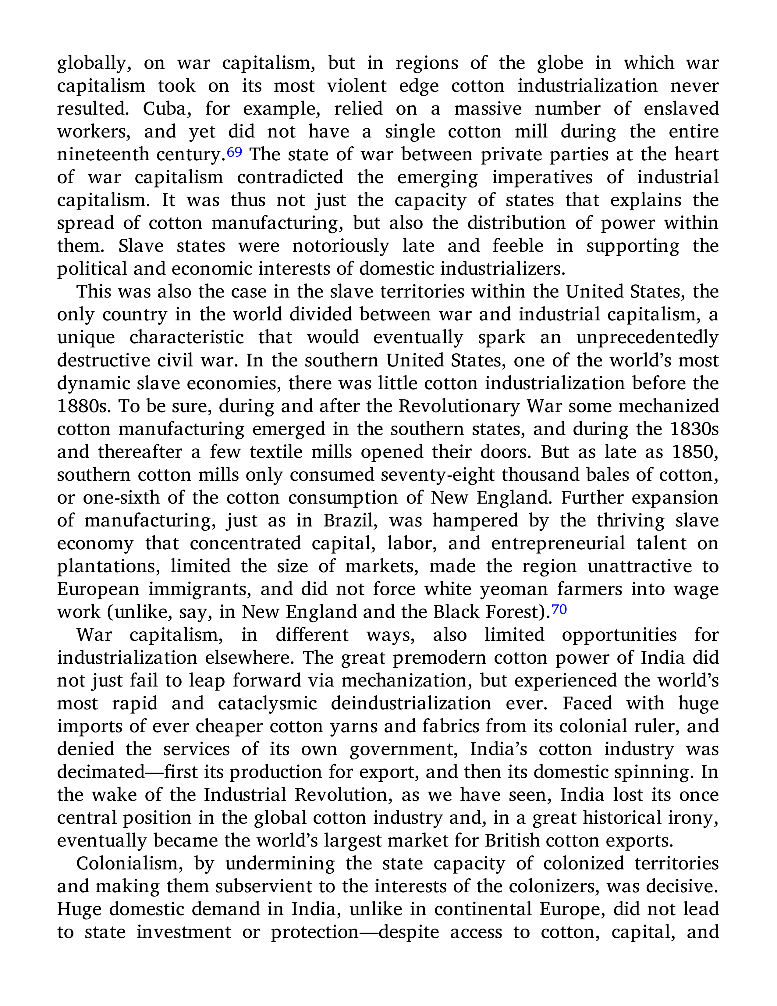Sven Beckert Empire of Cotton A Global History Biography — page 188