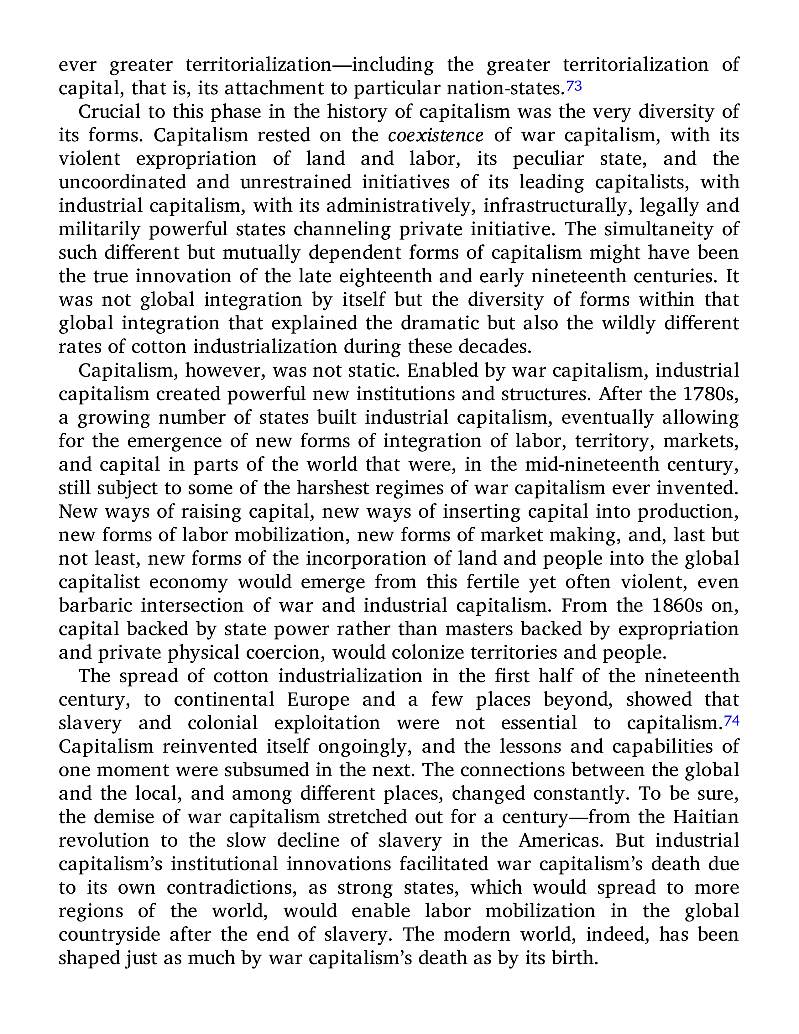 Sven Beckert Empire of Cotton A Global History Biography — page 190