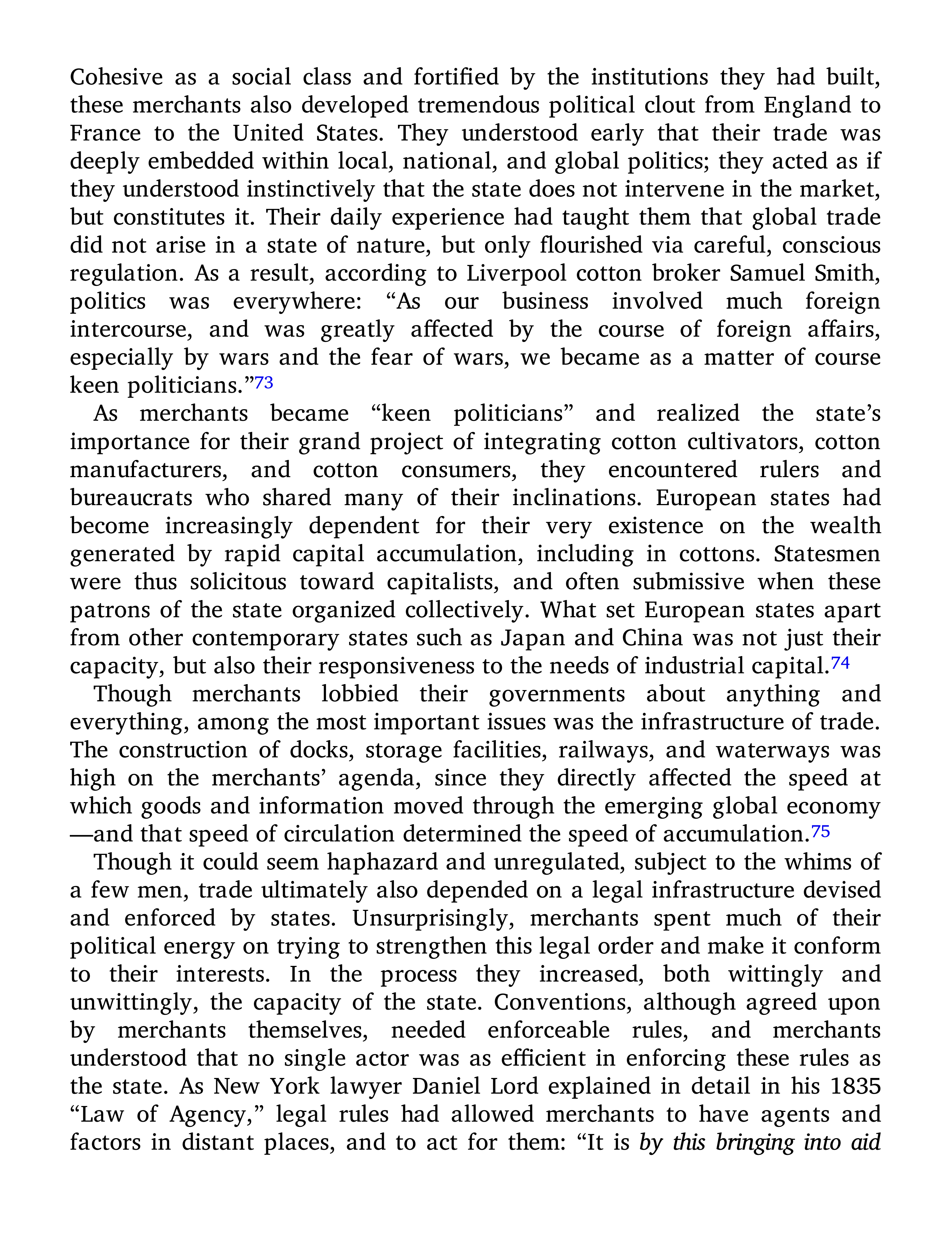 Sven Beckert Empire of Cotton A Global History Biography — page 253