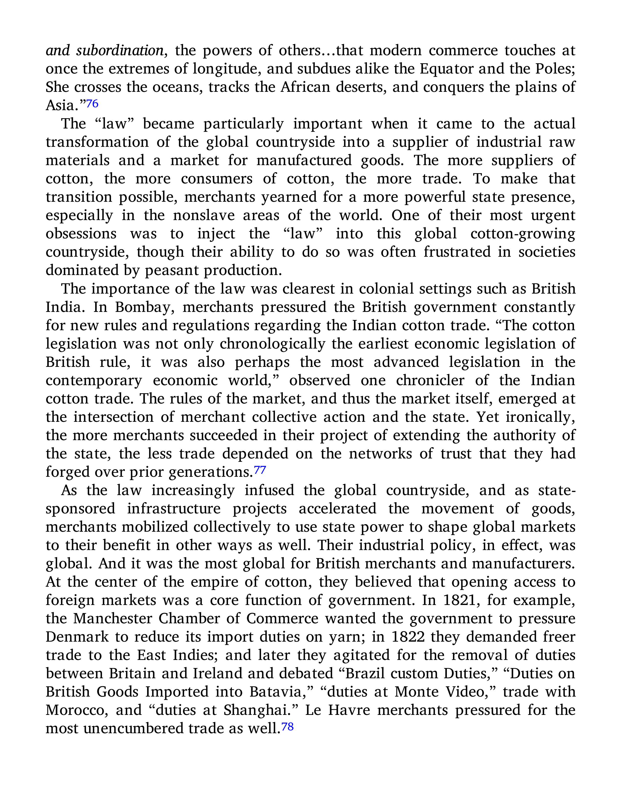 Sven Beckert Empire of Cotton A Global History Biography — page 254