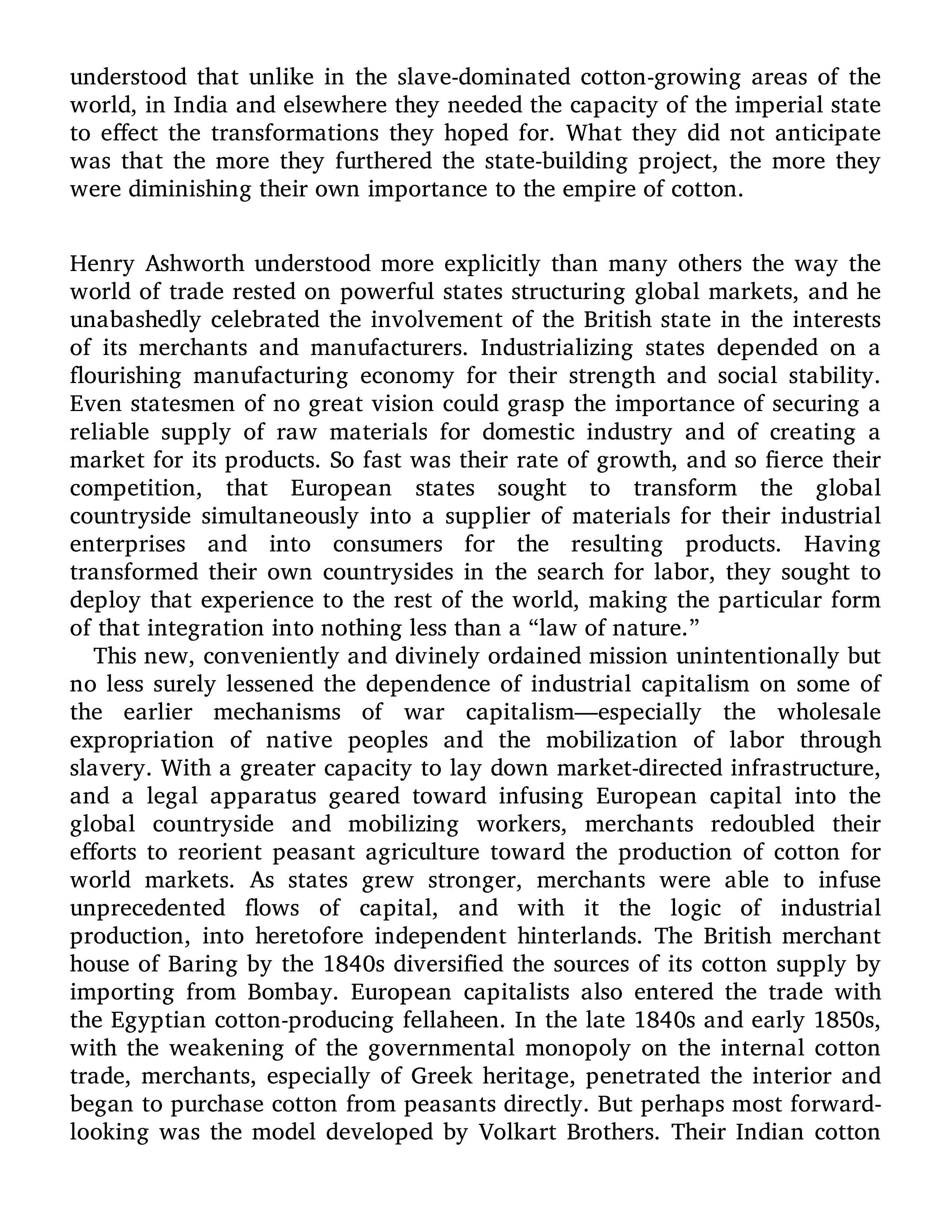 Sven Beckert Empire of Cotton A Global History Biography — page 256