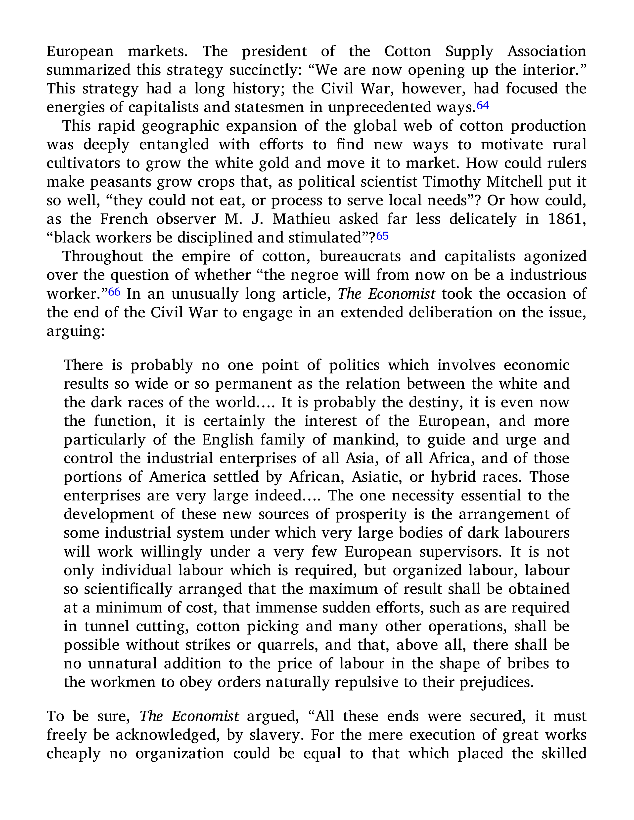 Sven Beckert Empire of Cotton A Global History Biography — page 289