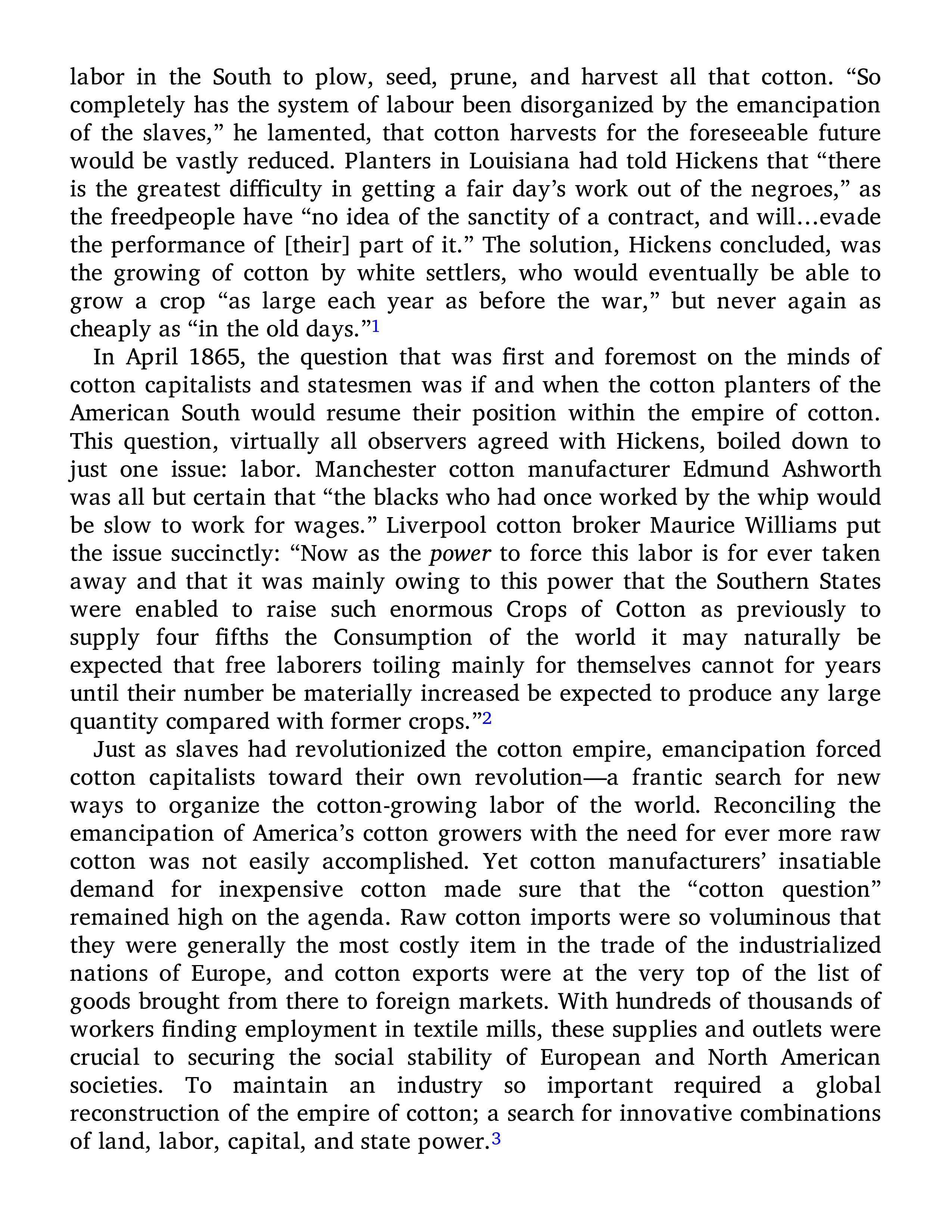 Sven Beckert Empire of Cotton A Global History Biography — page 294