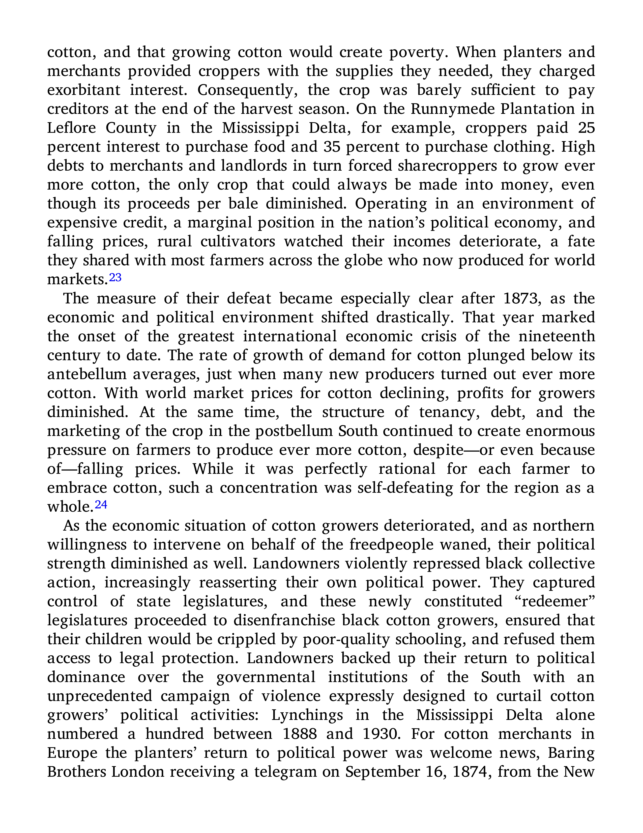 Sven Beckert Empire of Cotton A Global History Biography — page 304