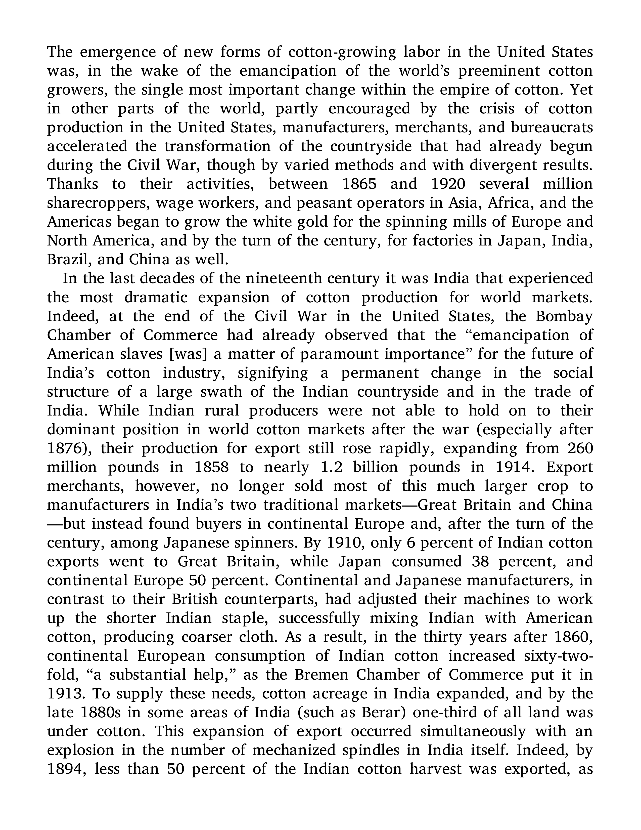 Sven Beckert Empire of Cotton A Global History Biography — page 311