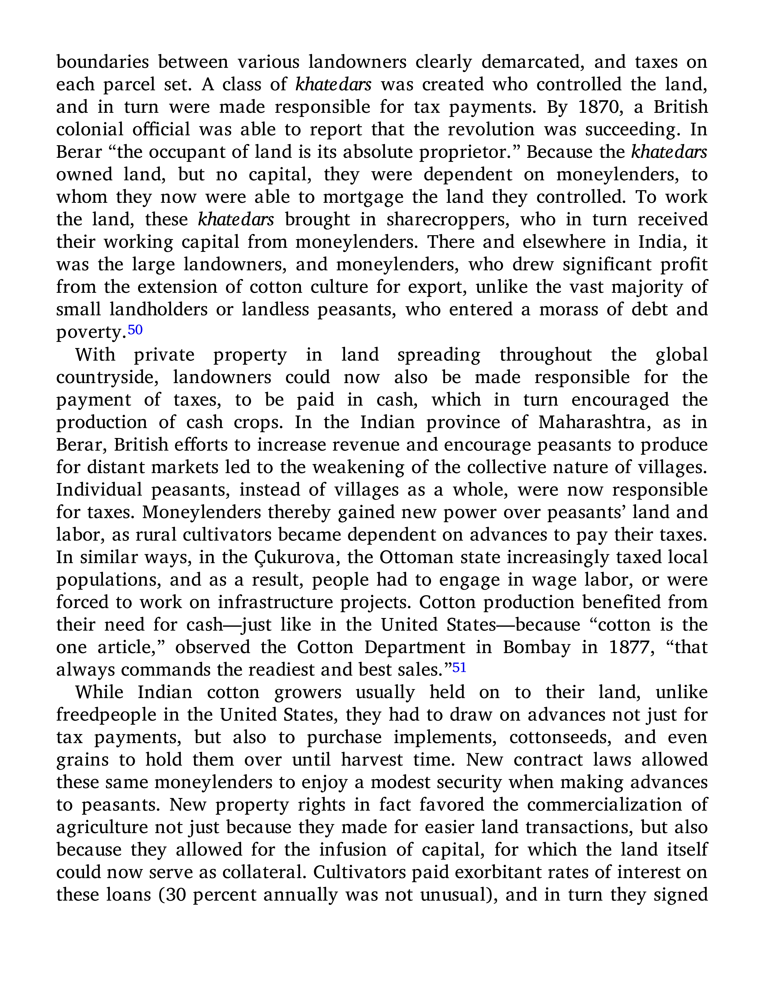 Sven Beckert Empire of Cotton A Global History Biography — page 319