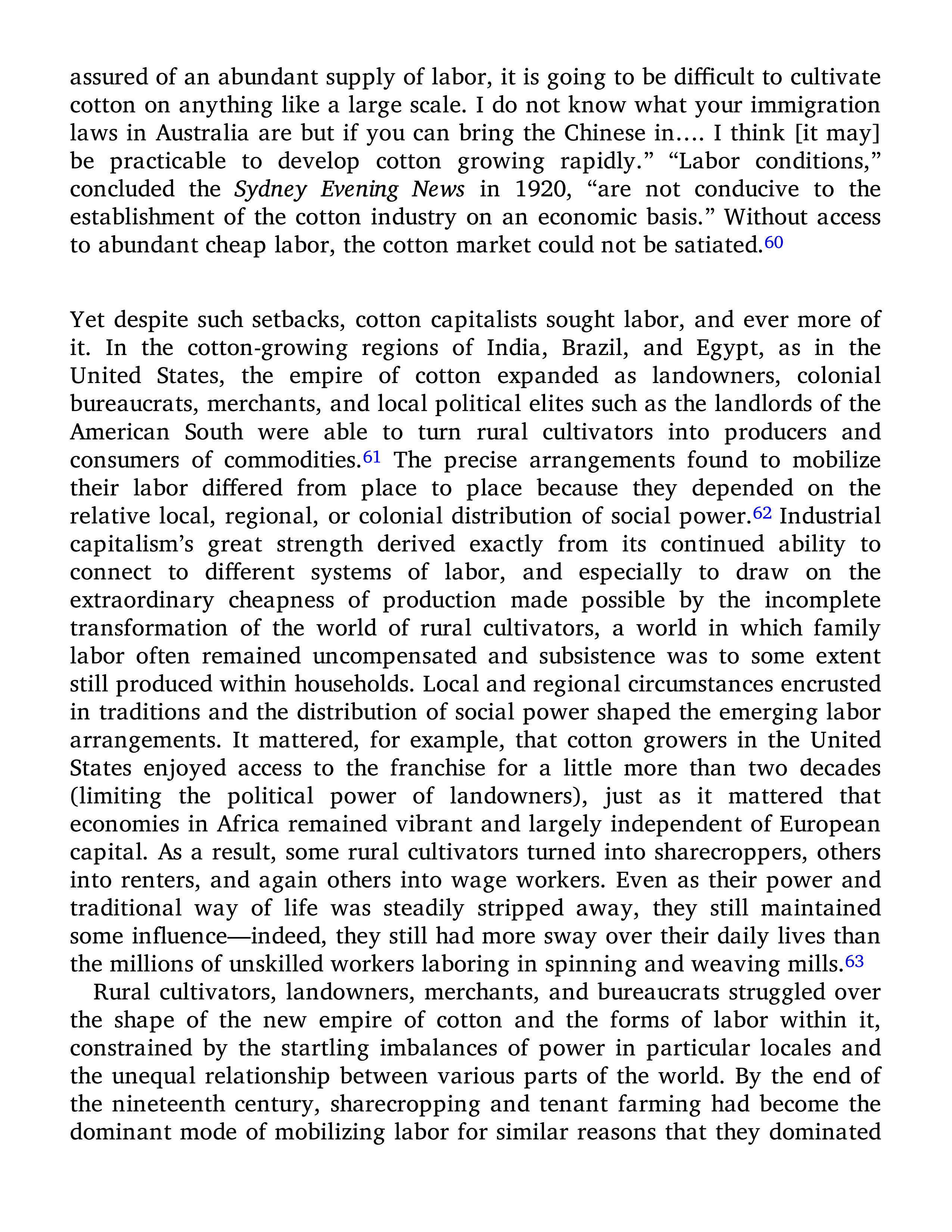Sven Beckert Empire of Cotton A Global History Biography — page 323