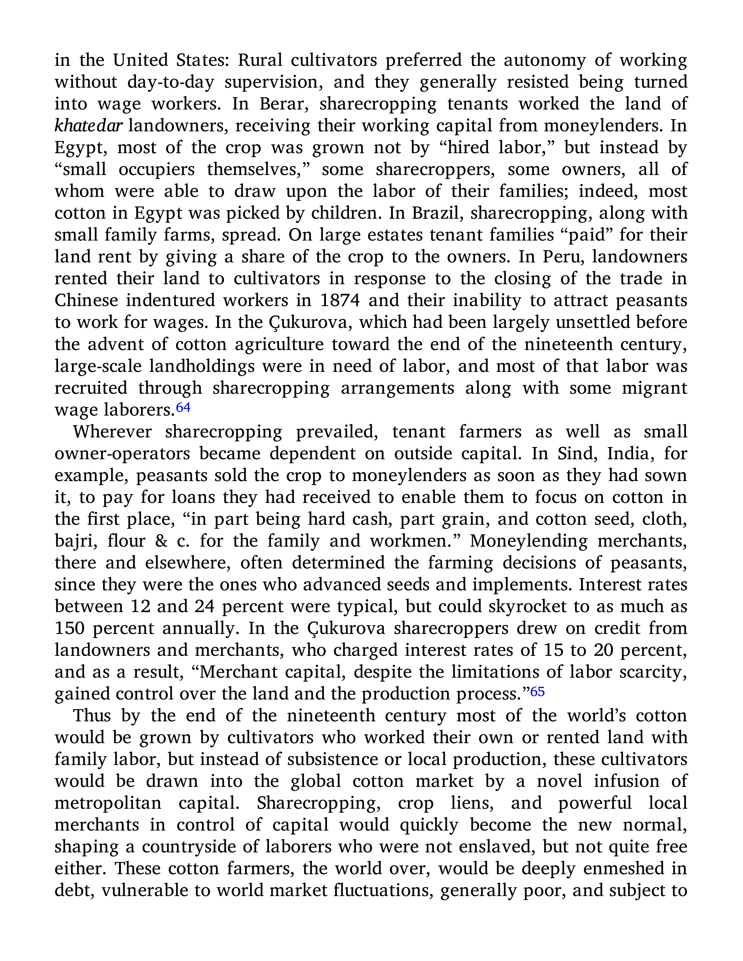 Sven Beckert Empire of Cotton A Global History Biography — page 324