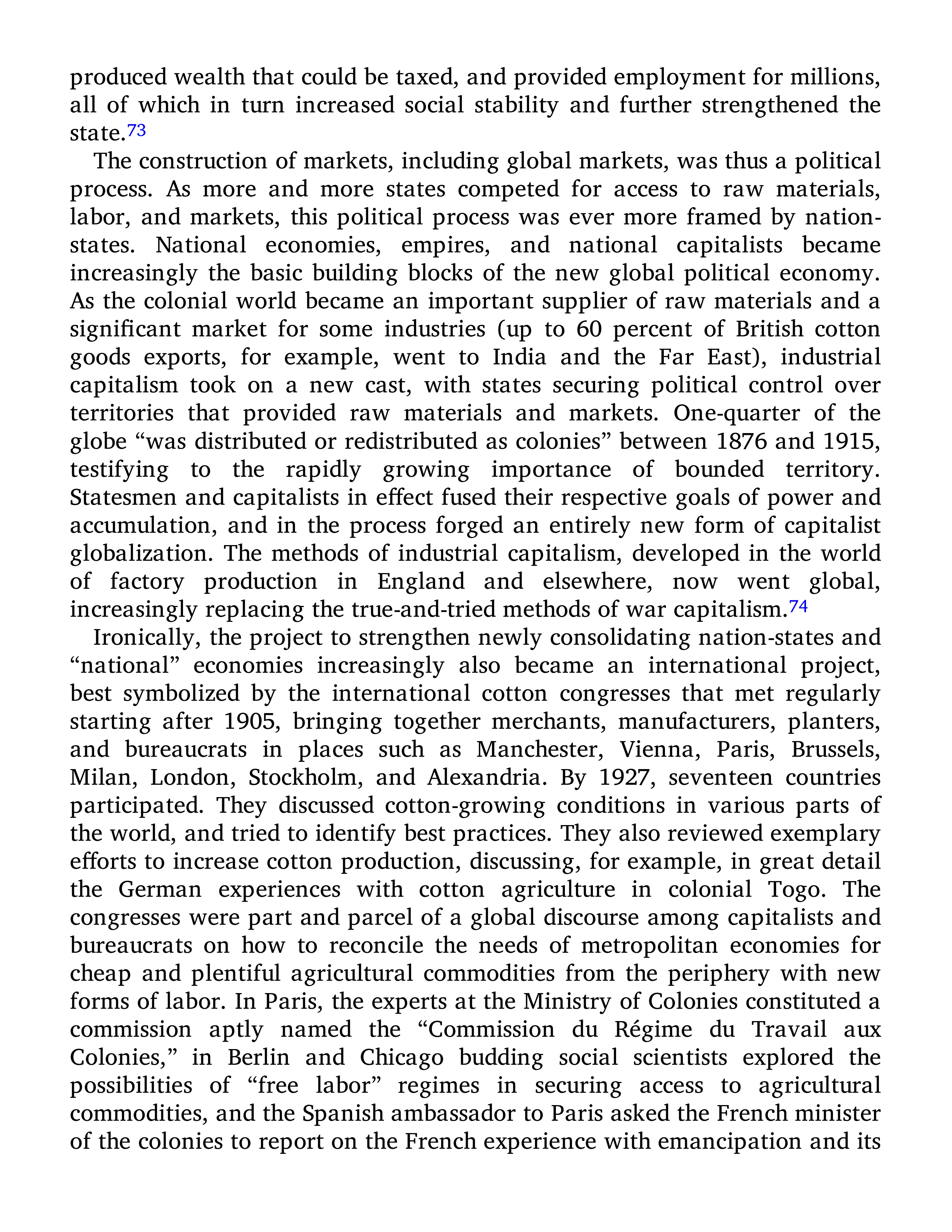 Sven Beckert Empire of Cotton A Global History Biography — page 328