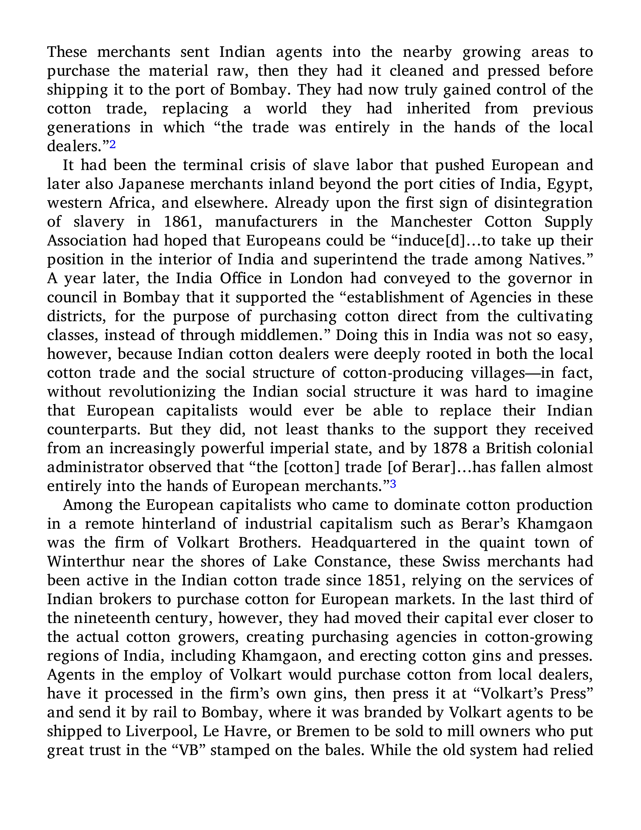 Sven Beckert Empire of Cotton A Global History Biography — page 332
