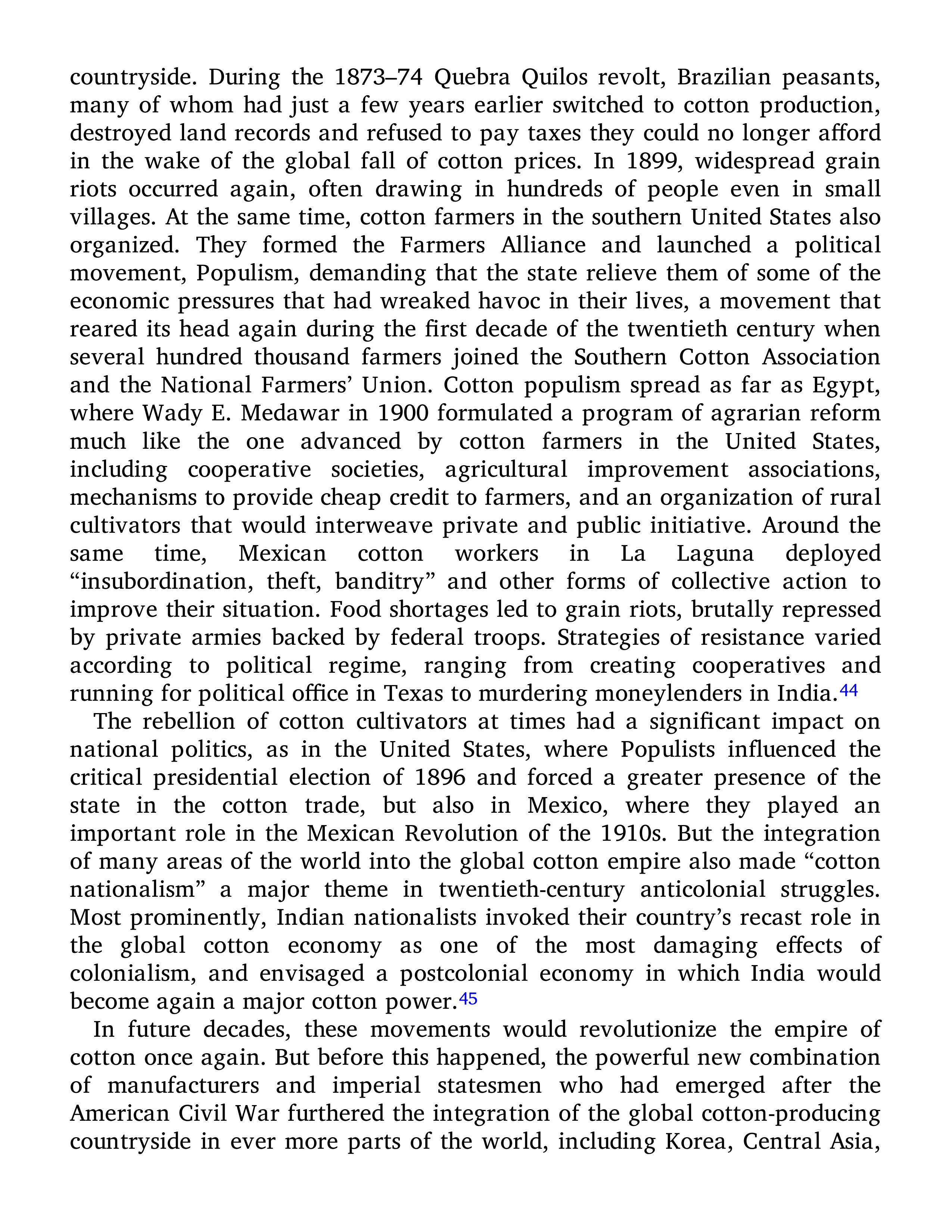 Sven Beckert Empire of Cotton A Global History Biography — page 357