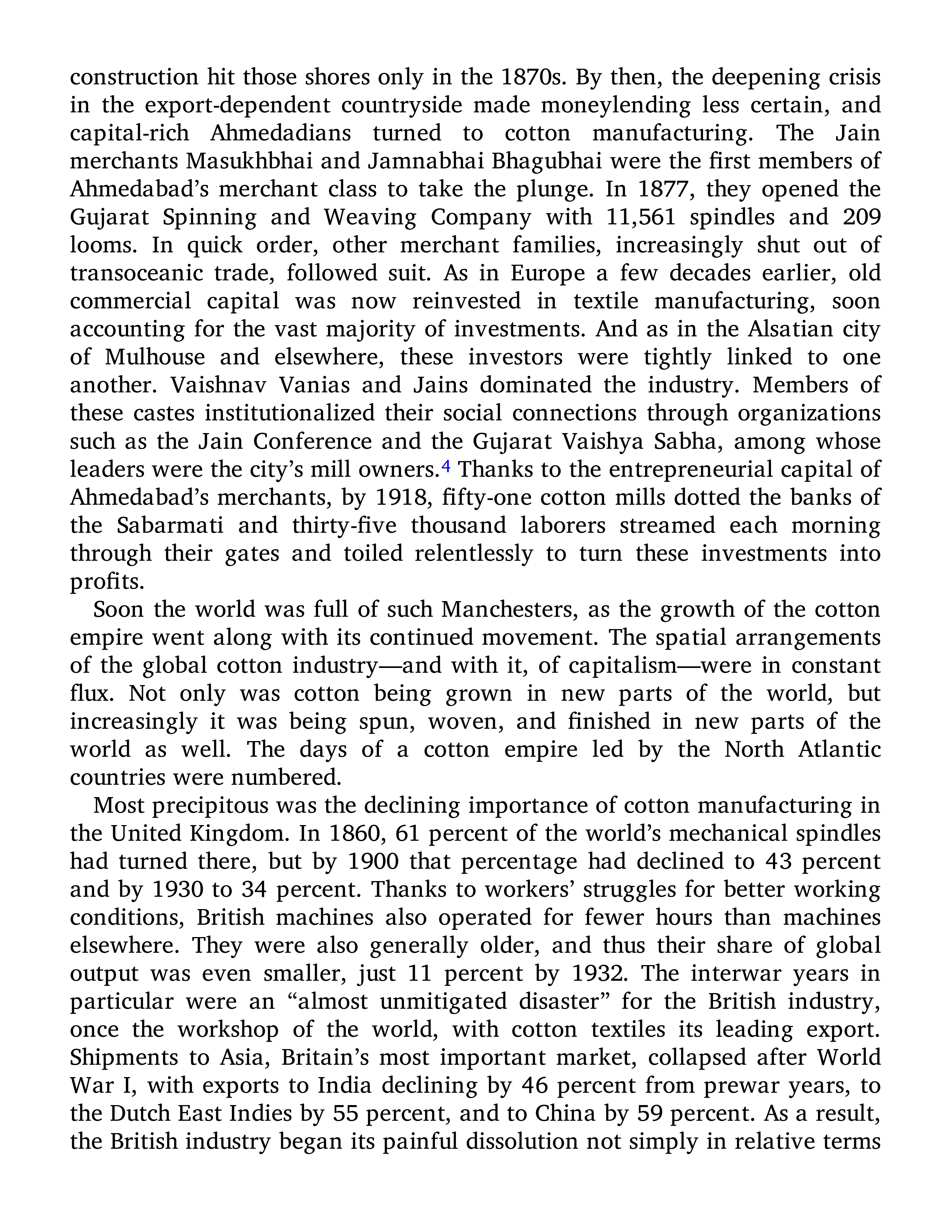 Sven Beckert Empire of Cotton A Global History Biography — page 400