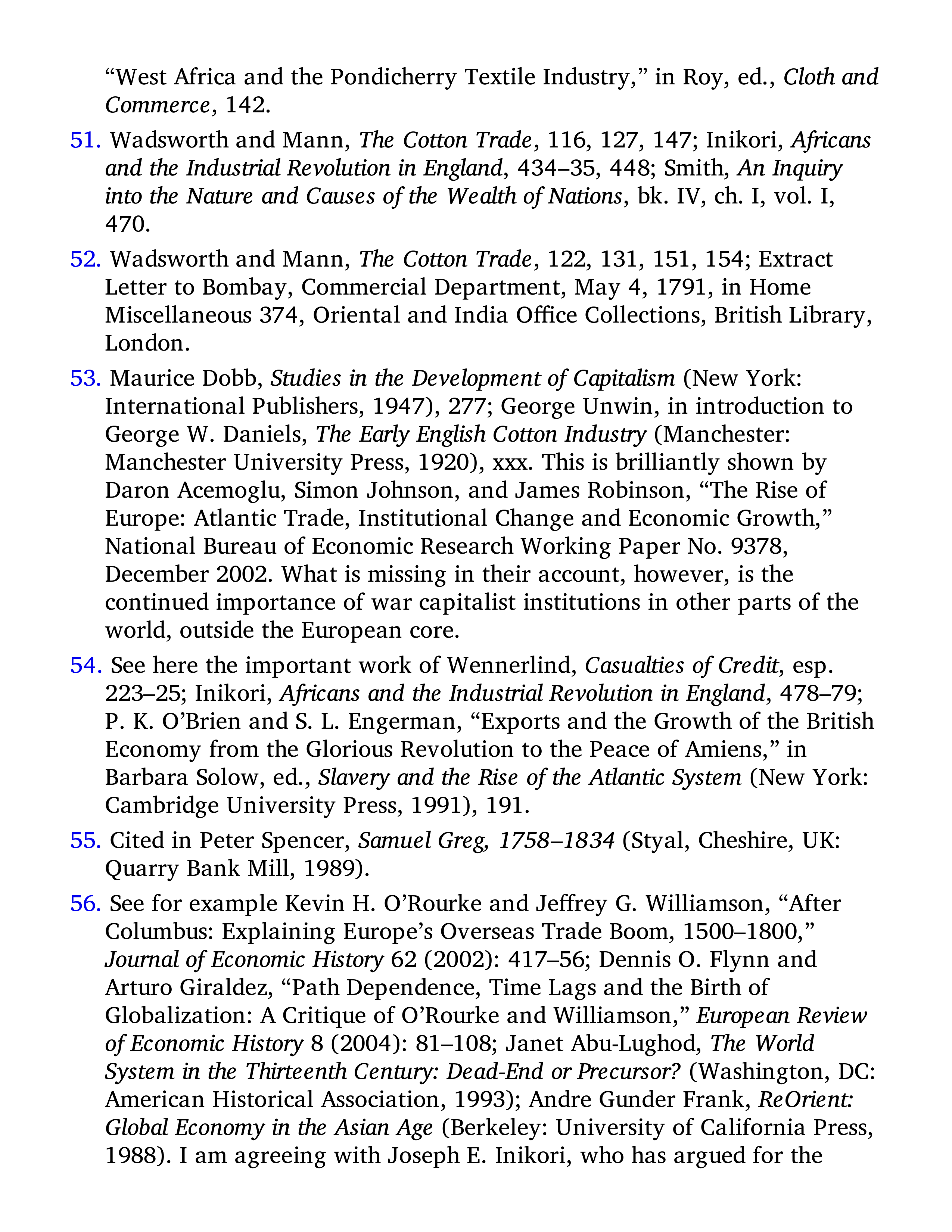 Sven Beckert Empire of Cotton A Global History Biography — page 495