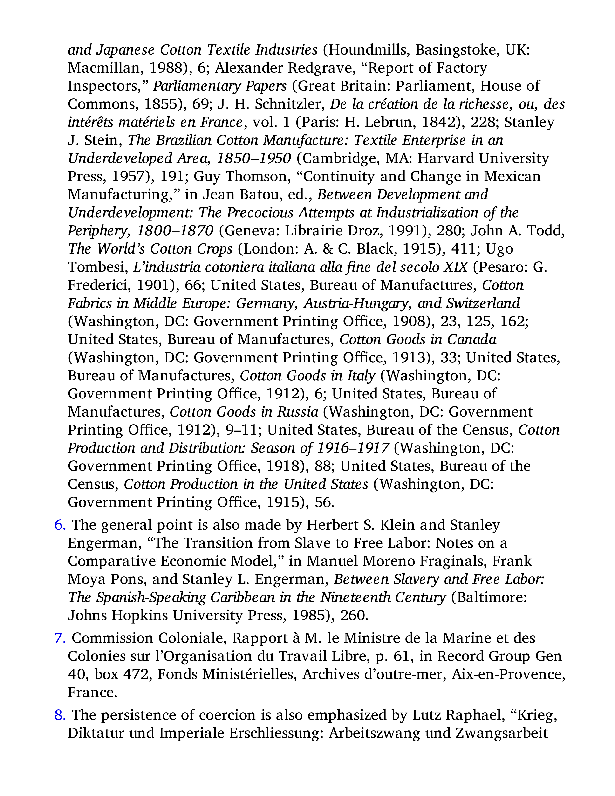 Sven Beckert Empire of Cotton A Global History Biography — page 595